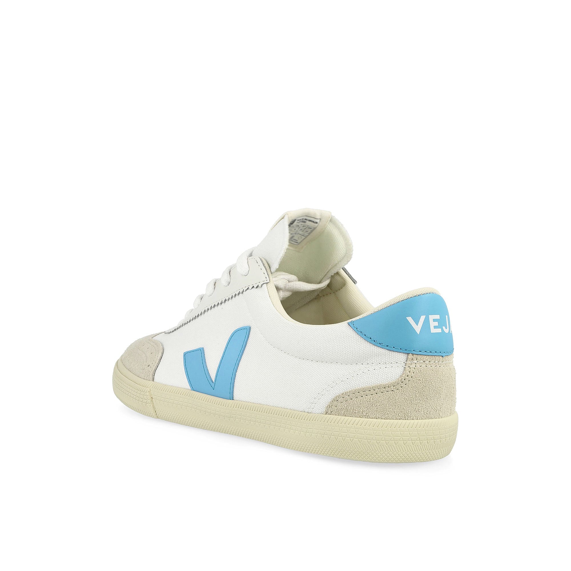Veja W Volley Canvas White / Aqua Low Top Sneakers Material | Overkill