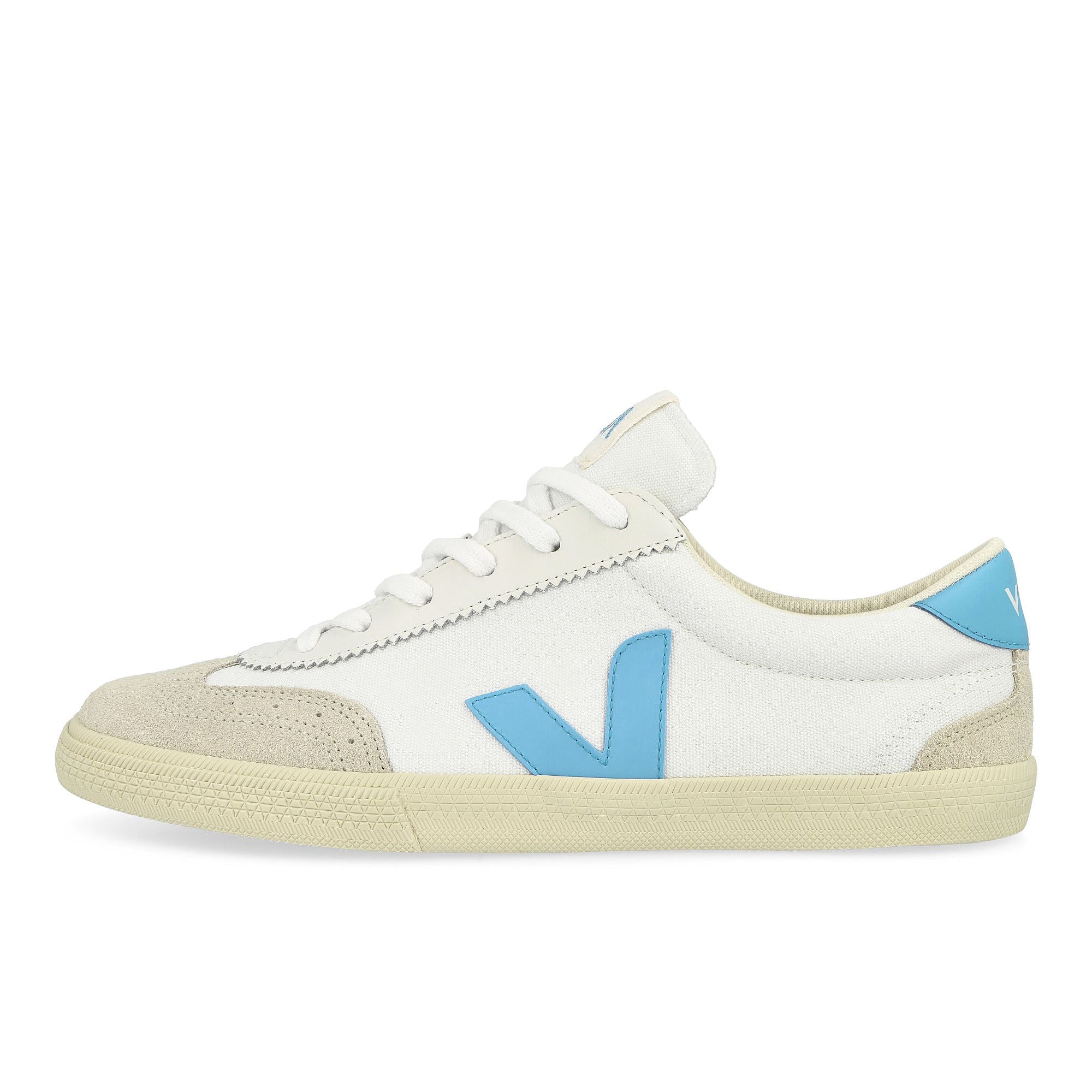 Veja Volley Canvas White / Aqua Low Top Sneakers VO0103648B | Overkill