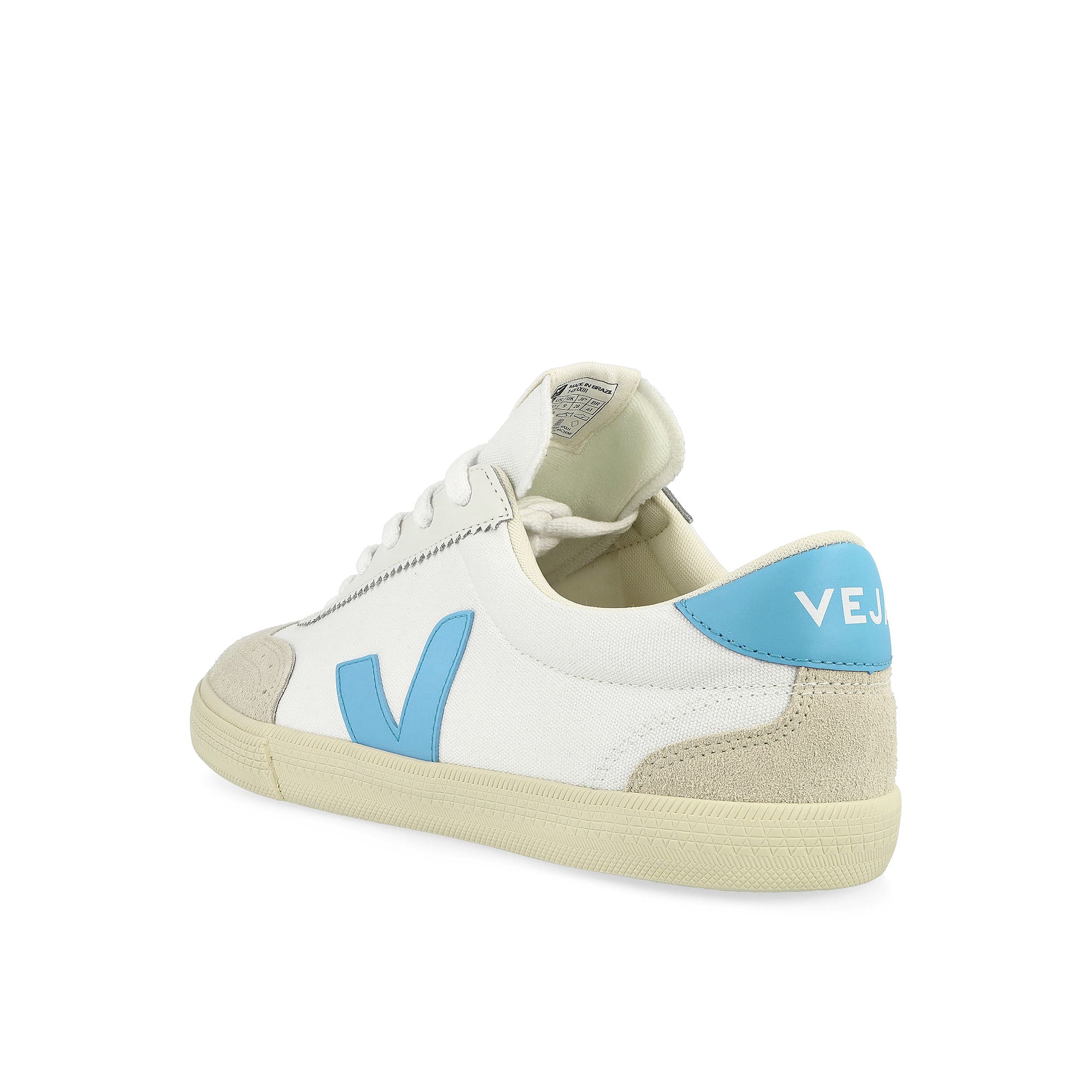 Veja Volley Canvas White / Aqua Low Top Sneakers Material | Overkill