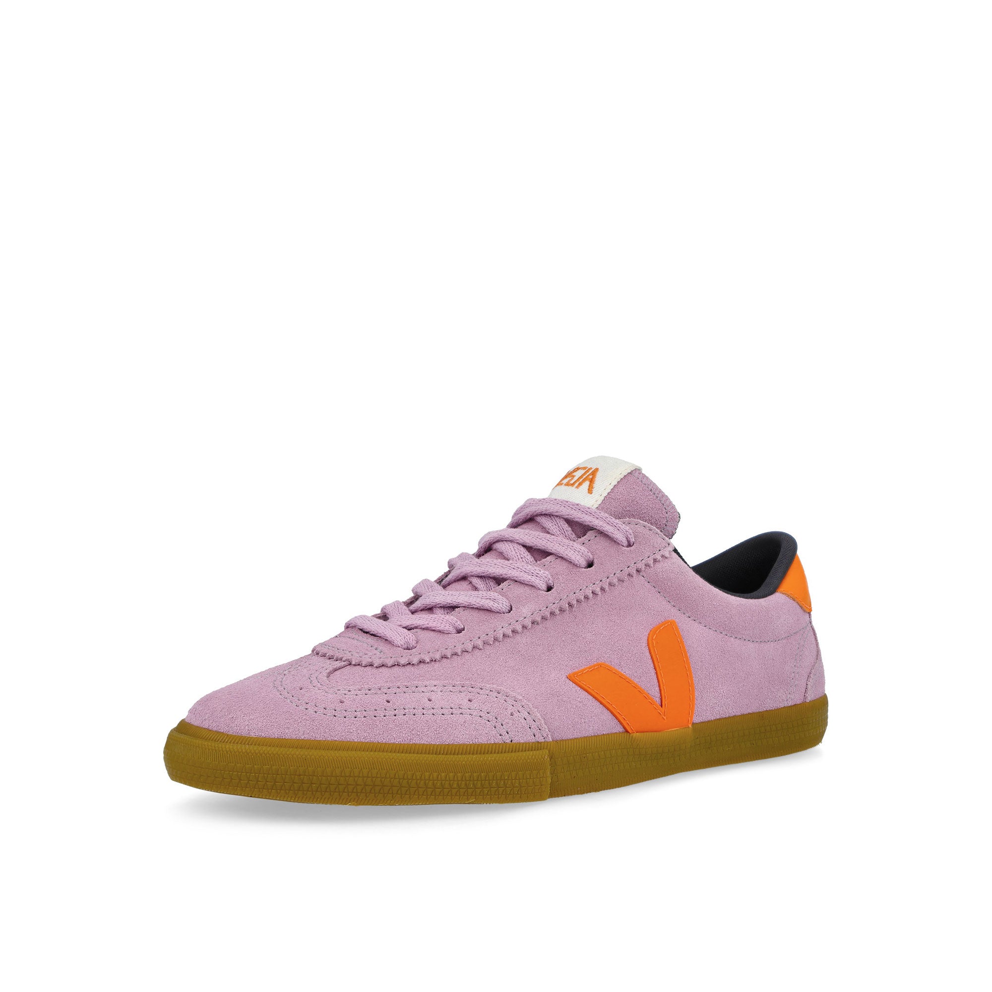 Veja Volley Suede Orchid / Fury Natural Low Top Sneakers VO0320887A Close-up | Overkill