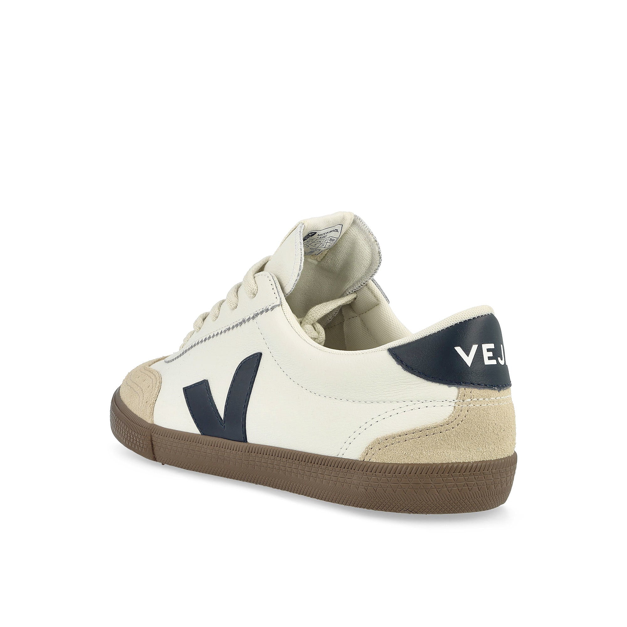 Veja Volley O.T. Leather White / Nautico / Bark Low Top Sneakers Material | Overkill