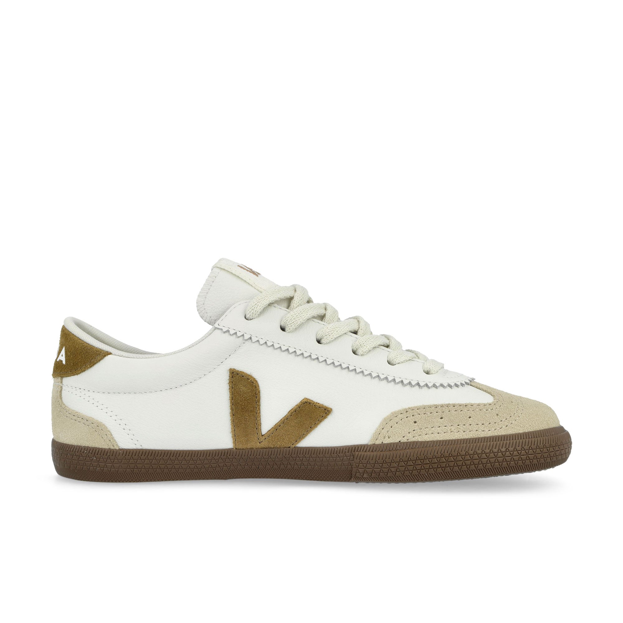 Veja Volley O.T. Leather White / Tent Bark Low Top Sneakers VO2003720A Silhouette | Overkill