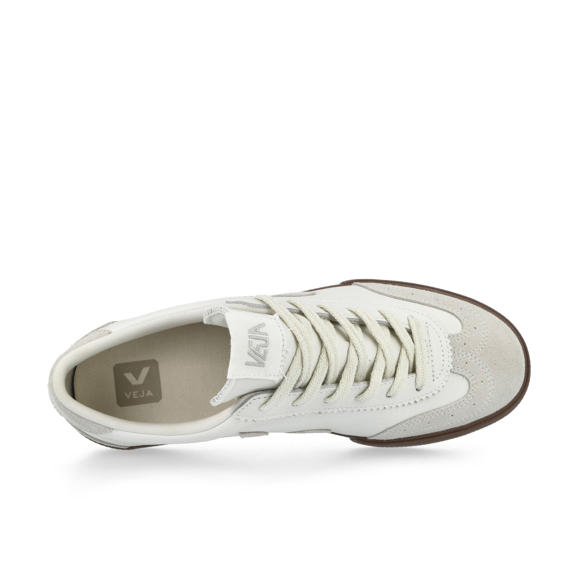 Veja Volley O.T. Leather White / Natural Bark Low Top Sneakers VO2021383A Detailfoto | Overkill