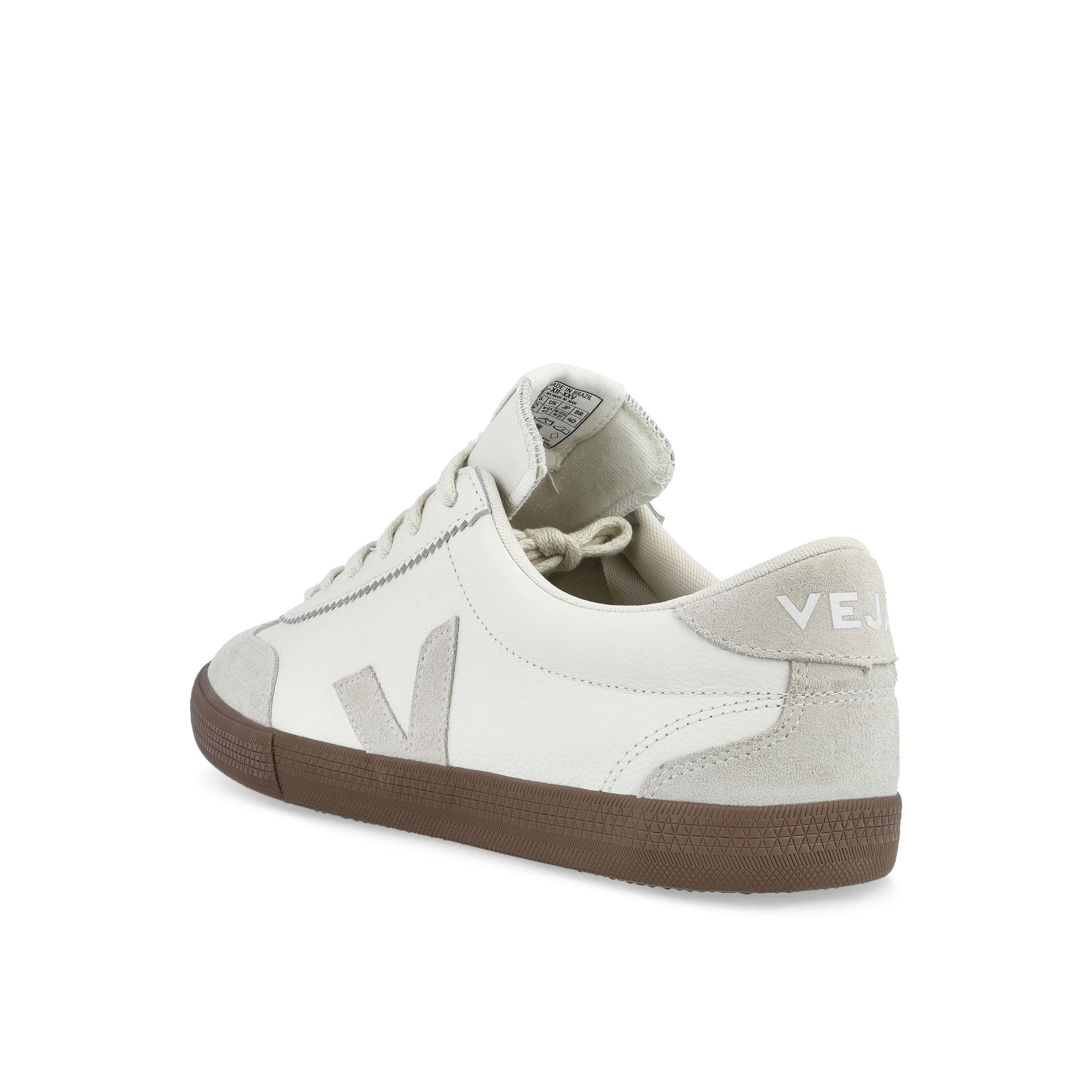 Veja Volley O.T. Leather White / Natural Bark Low Top Sneakers VO2021383B Material | Overkill