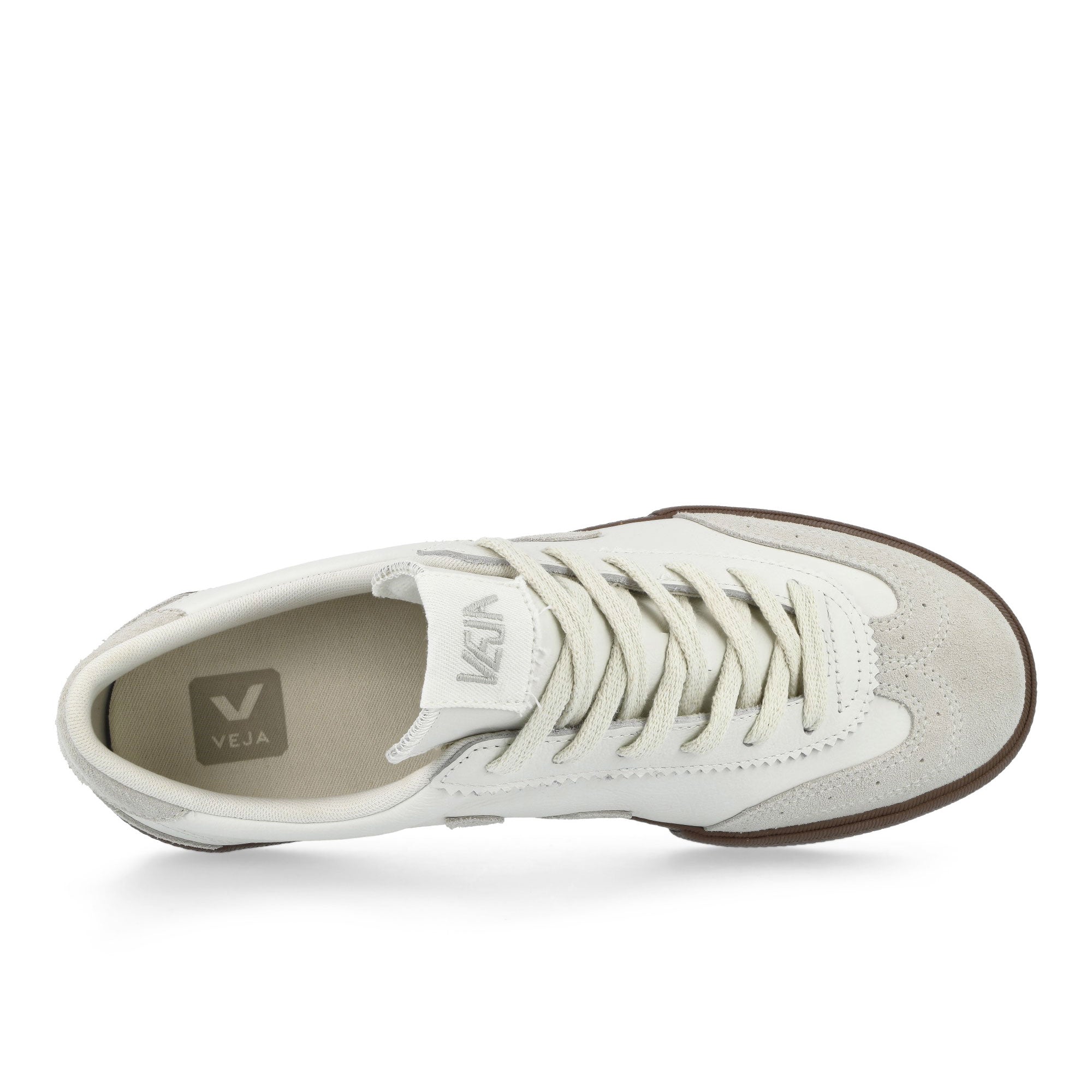 Veja Volley O.T. Leather White / Natural Bark Low Top Sneakers VO2021383B Detailfoto | Overkill