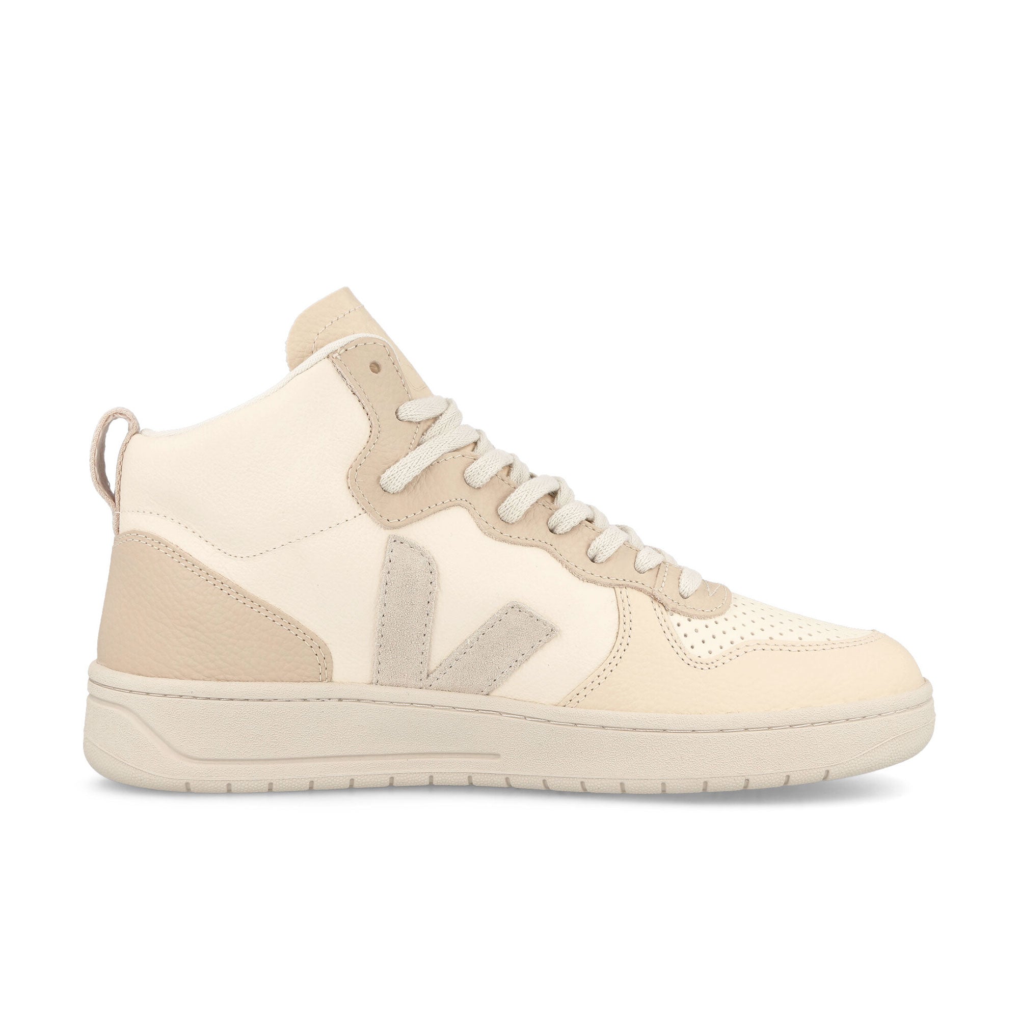 Veja V-15 Chromefree Leather Cashew Pierre Multico Sneakers Silhouette | Overkill