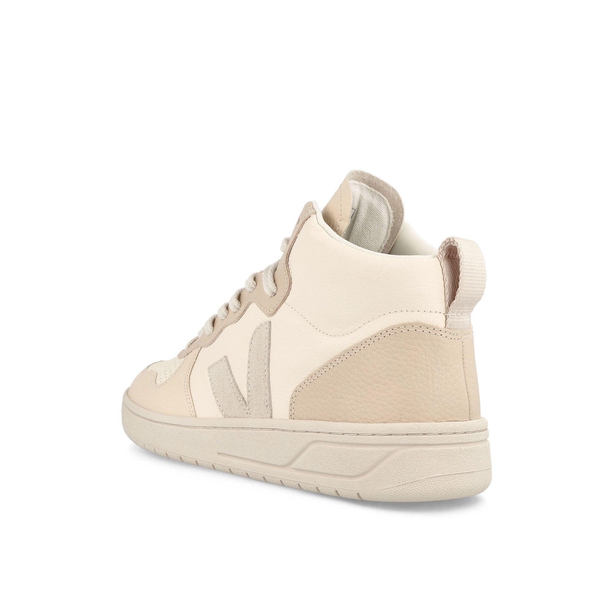 Veja V-15 Chromefree Leather Cashew Pierre Multico Sneakers Material | Overkill