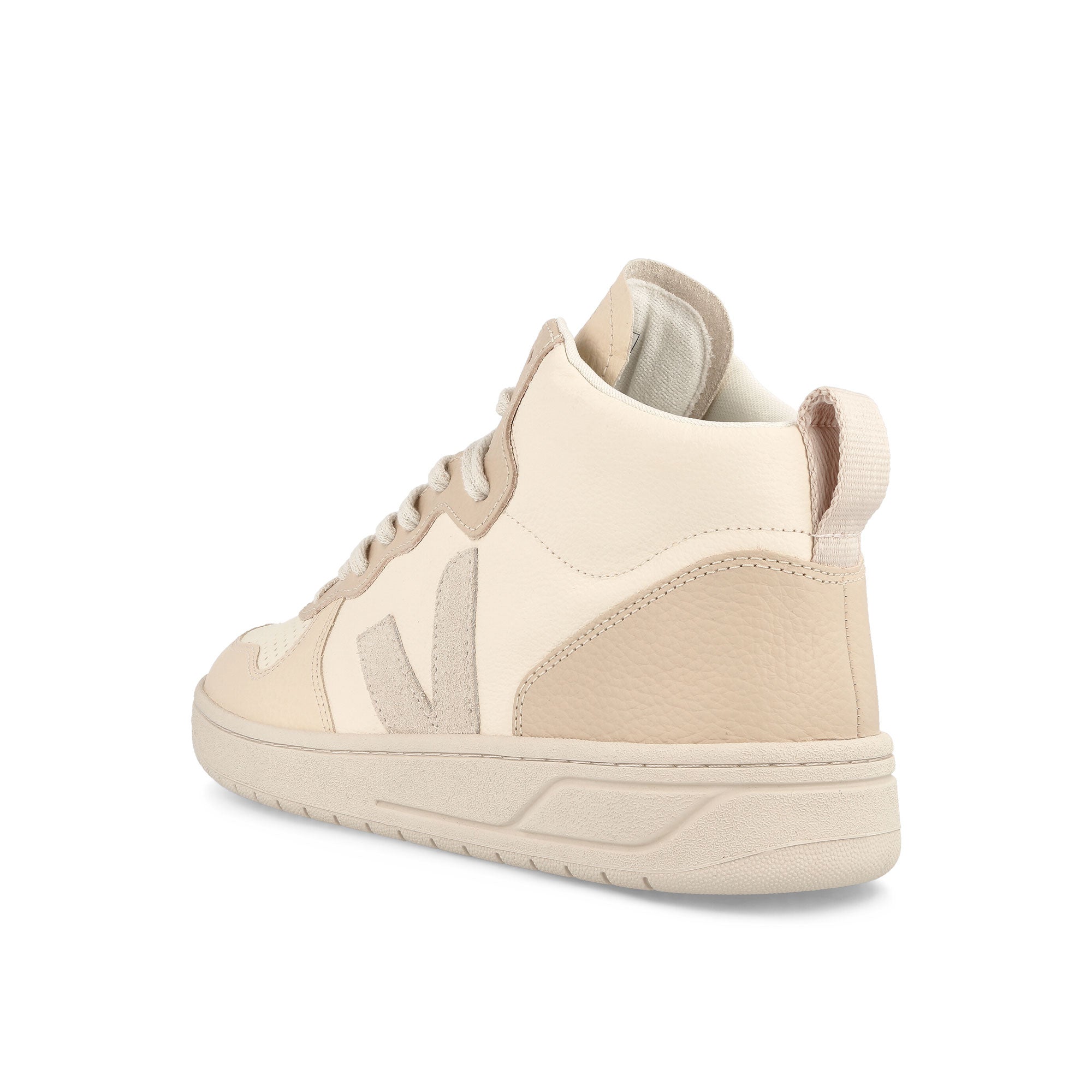 Veja V-15 Chromefree Leather Cashew-Pierre-Multicolor High Top Sneakers Material | Overkill