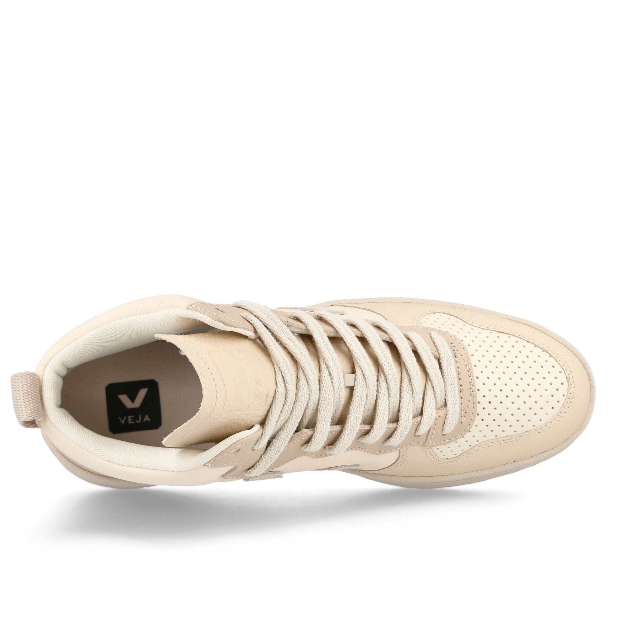 Veja V-15 Chromefree Leather Cashew-Pierre-Multicolor High Top Sneakers Detailfoto | Overkill