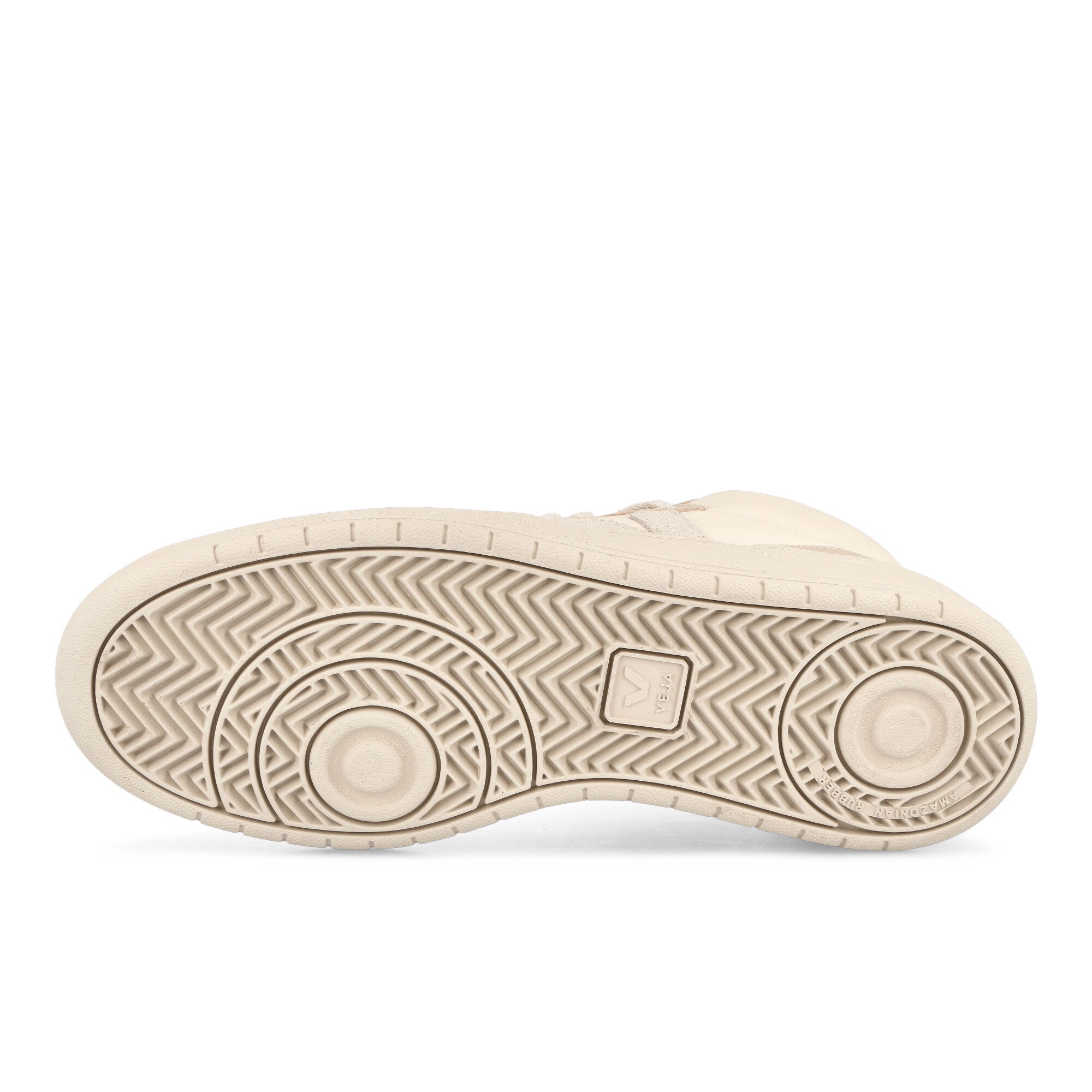 Veja V-15 Chromefree Leather Cashew-Pierre-Multicolor High Top Sneakers Detail View 1 | Overkill