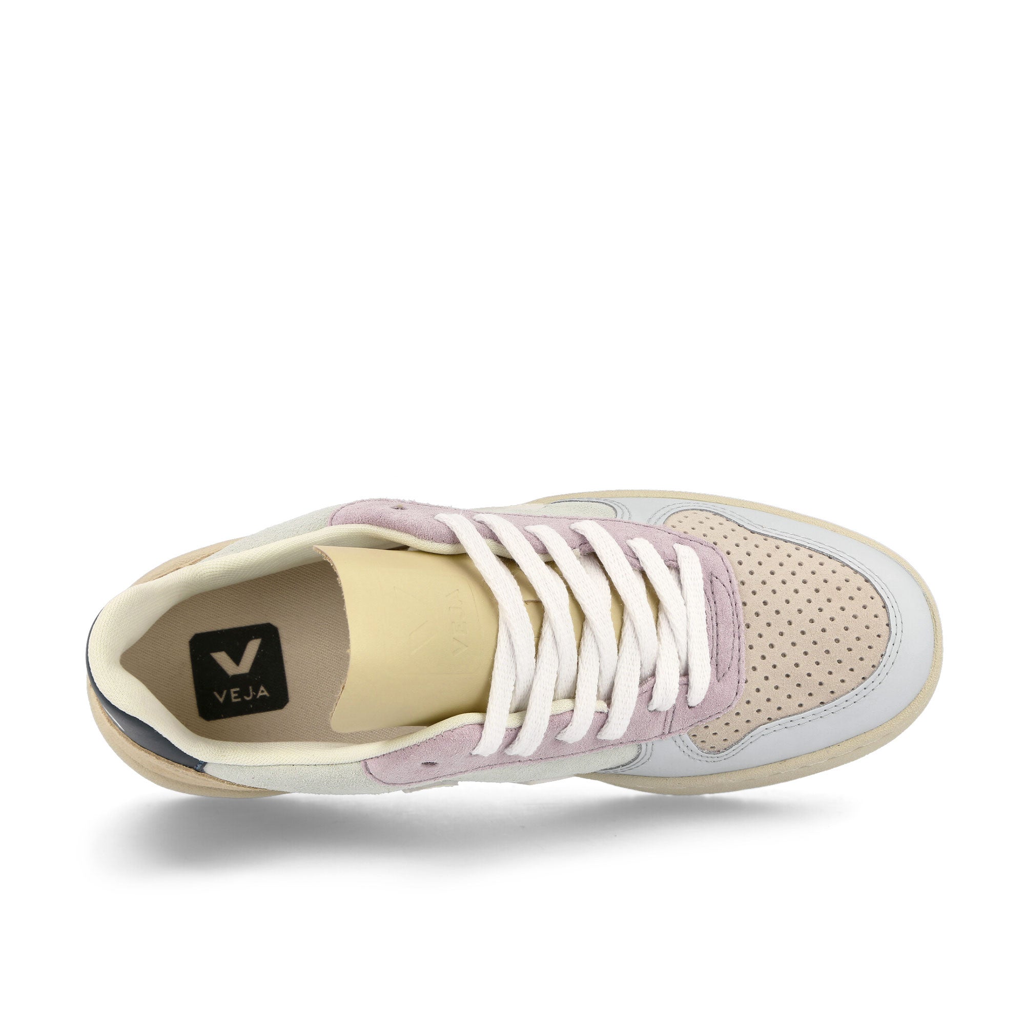 Veja W V-10 Suede Jade-White Multicolor Sneakers Detailfoto | Overkill