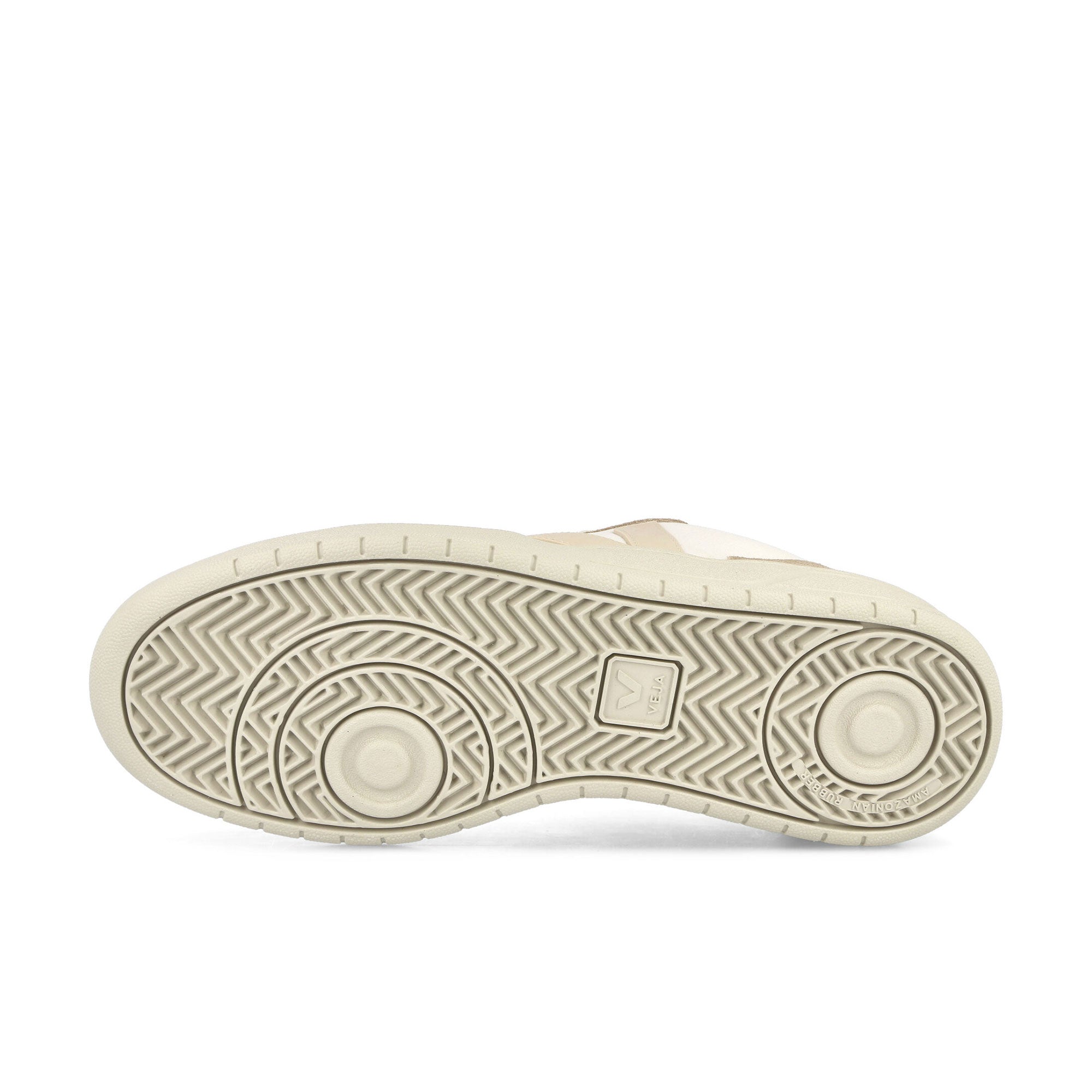 Veja W V-10 Chromefree Leather Extra White-Sable Sahara Low Top Sneakers Detail View 1 | Overkill