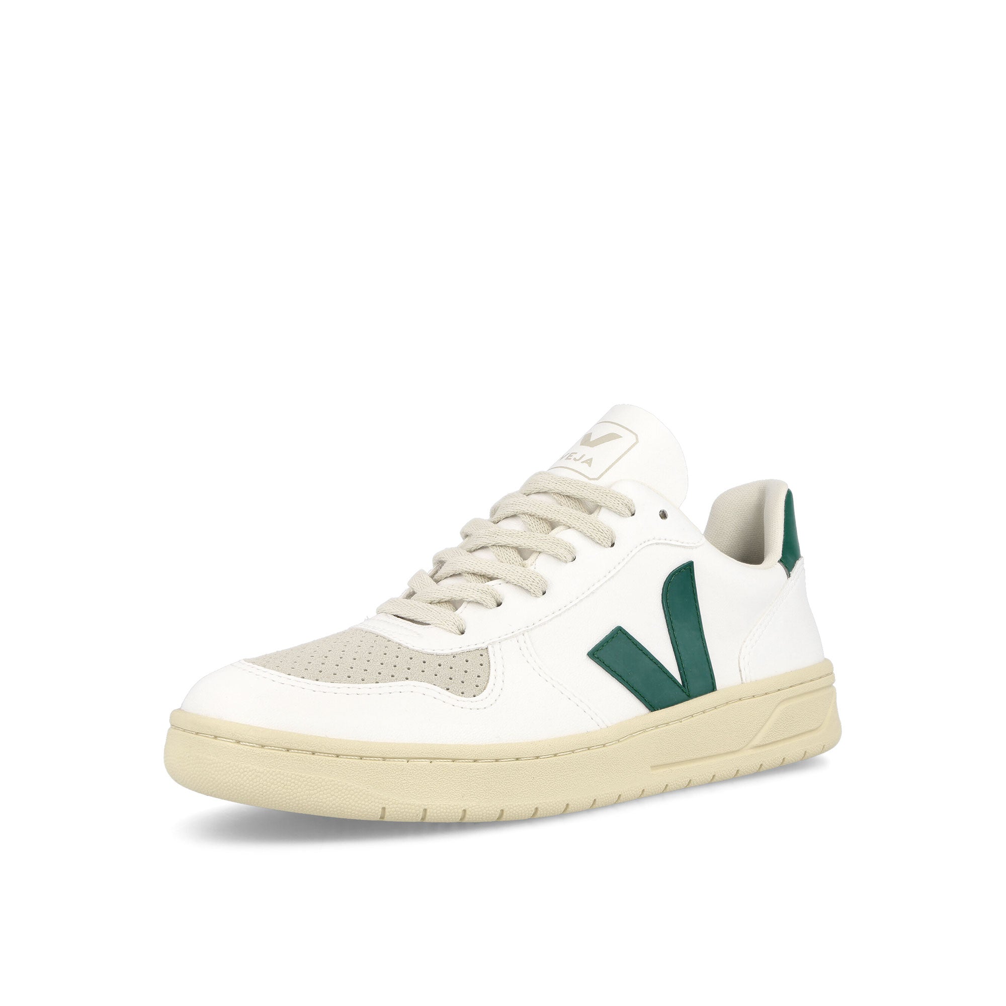 Veja W V-10 CWL White Orange - Flou Low Top Sneakers Close Up | Overkill