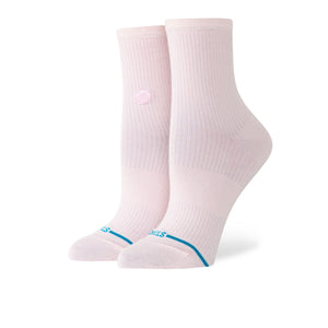 Stance Wmns Fine Rib Quarter Socks Pink Socks W316B26FIN-PNK | Overkill
