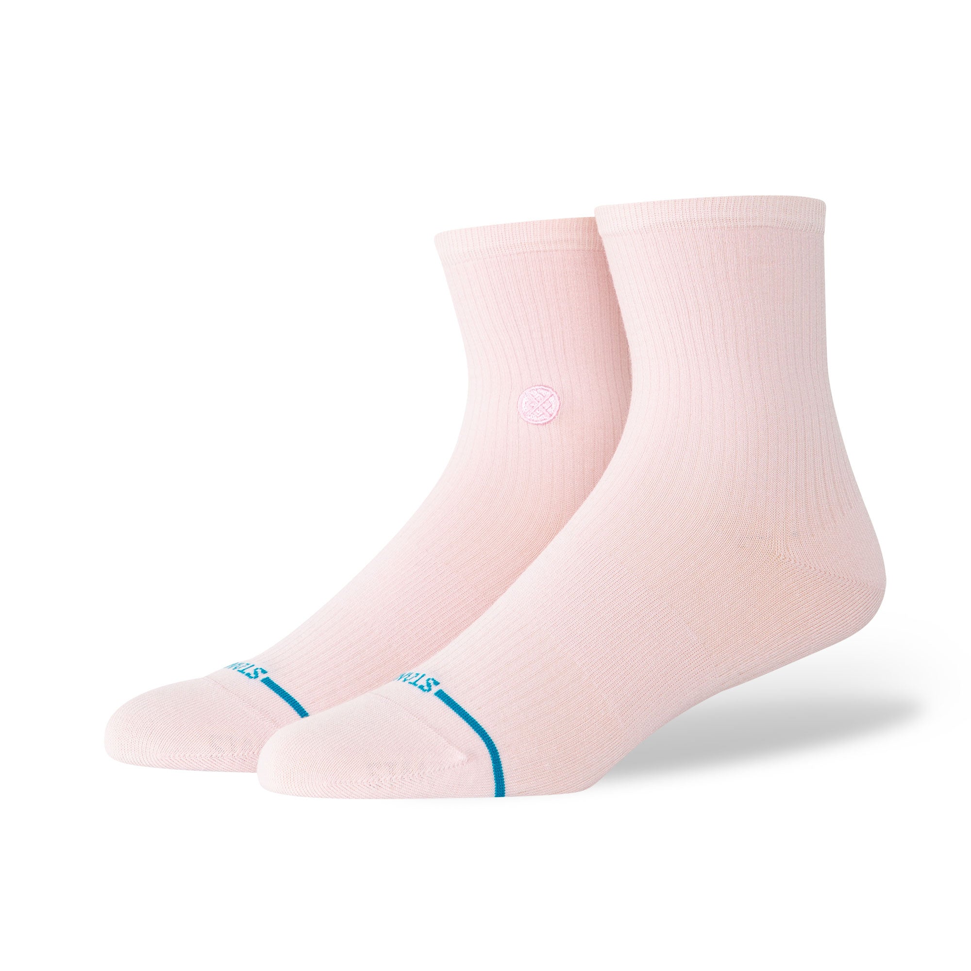Stance Wmns Fine Rib Quarter Socks Pink Socks W316B26FIN-PNK Detail View 1 | Overkill
