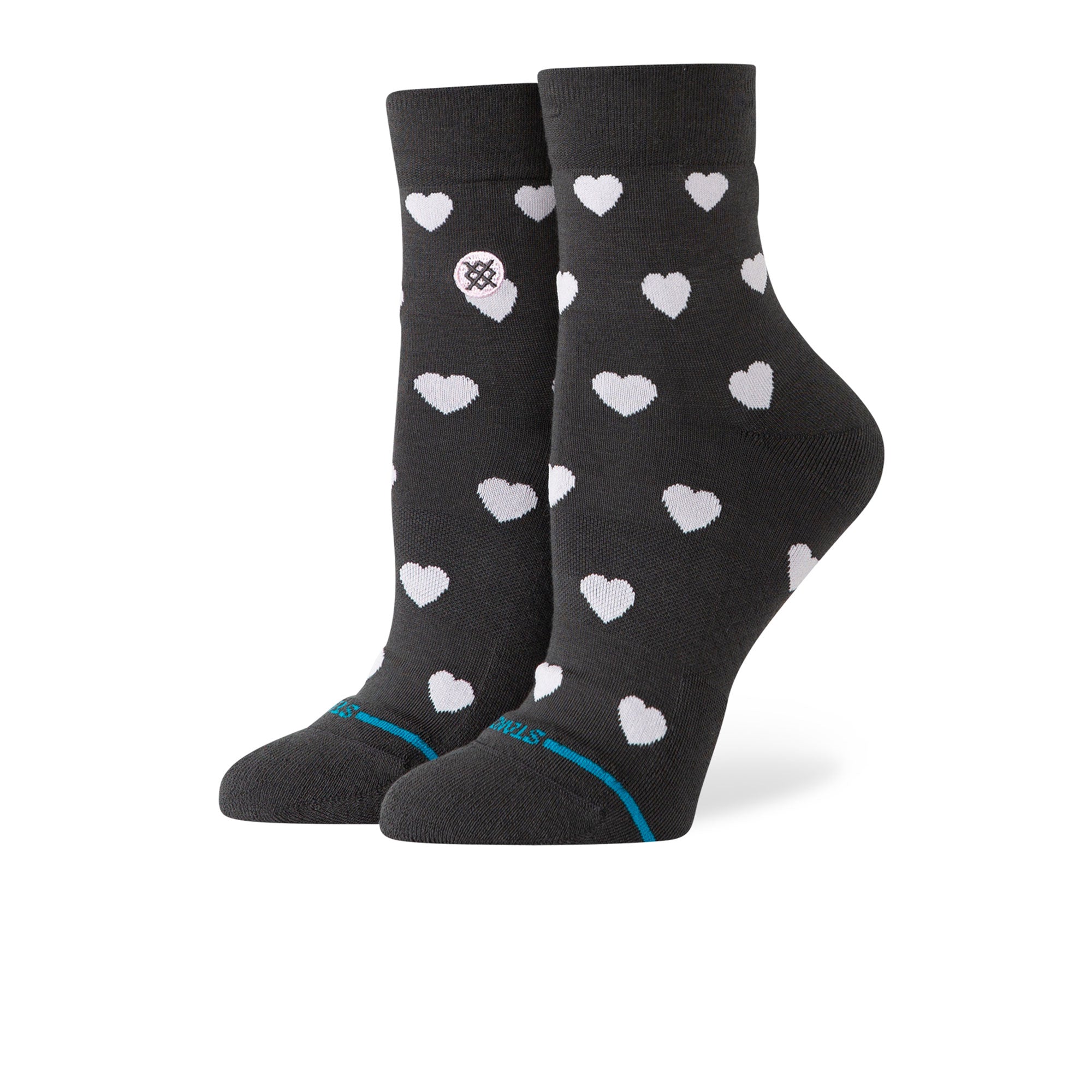 Stance Wmns Hearts Lowrider Socks Charcoal Socks W335A26HEA-CHR | Overkill