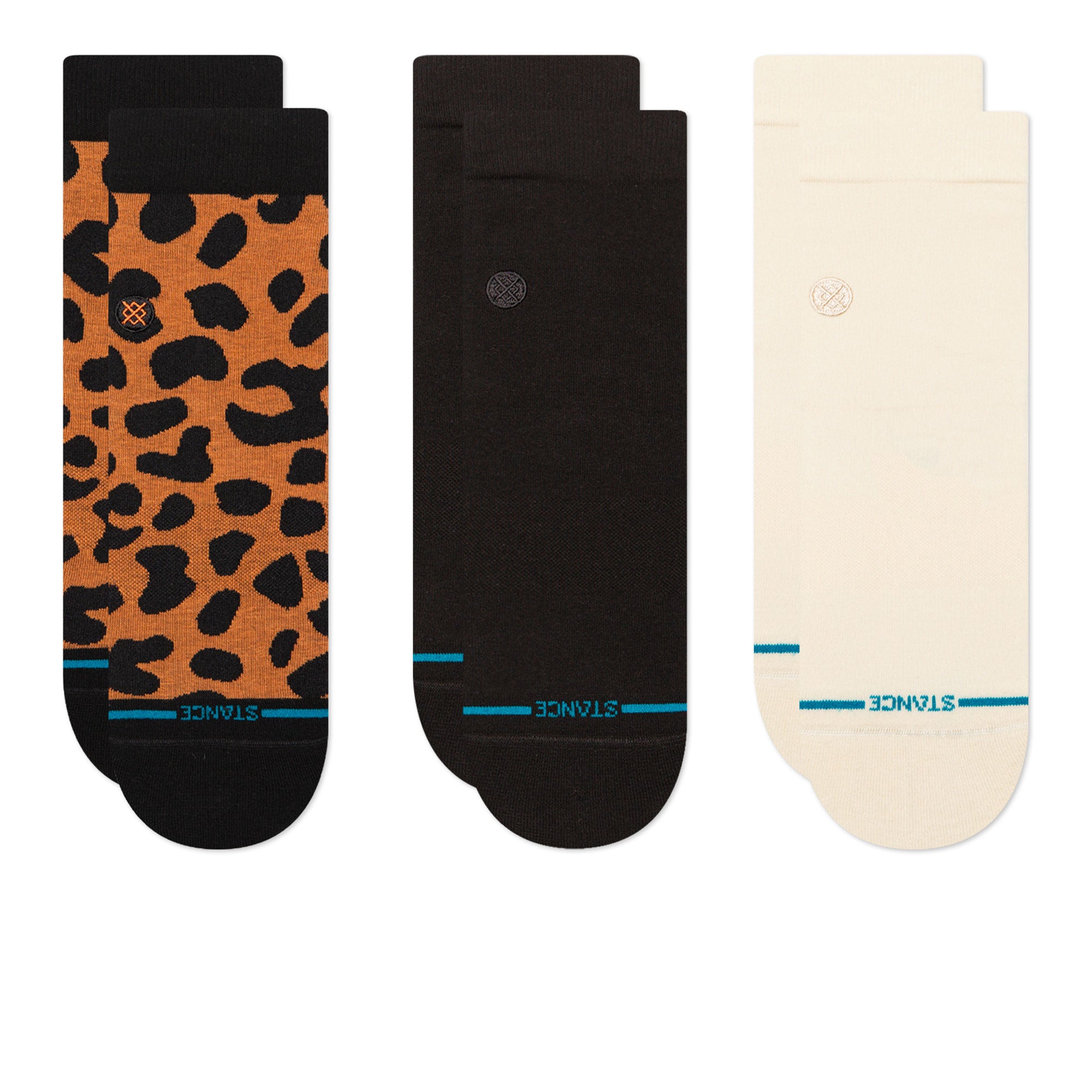 Stance Wmns Animaniac Quarter 3 Pack Socks Black Socks W345A25ANI-BLK | Overkill
