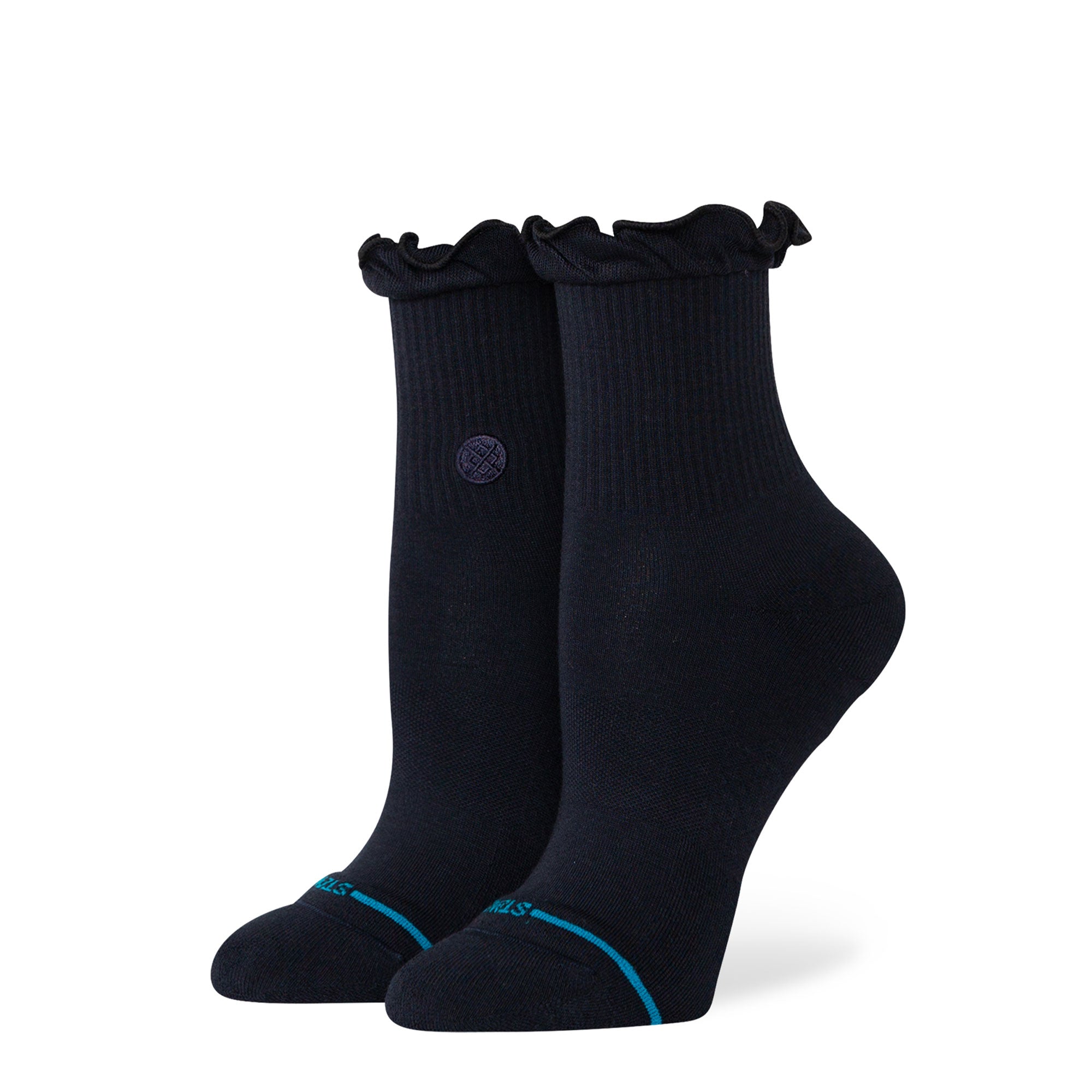 Stance Ruffle Icon Quarter Socks Black Socks W345BD25RU-BLK | Overkill