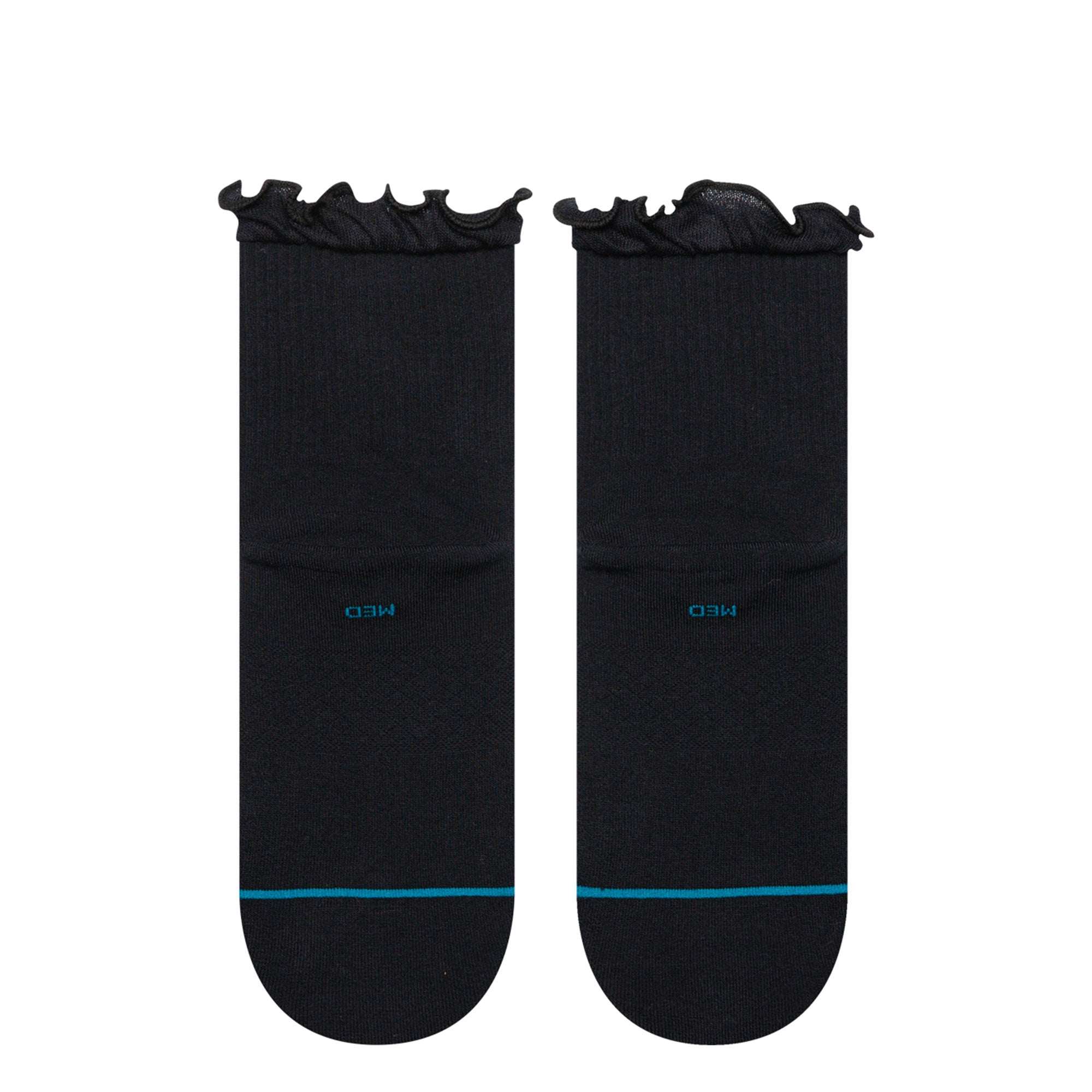 Stance Ruffle Icon Quarter Socks Black Socks W345BD25RU-BLK Detailfoto | Overkill