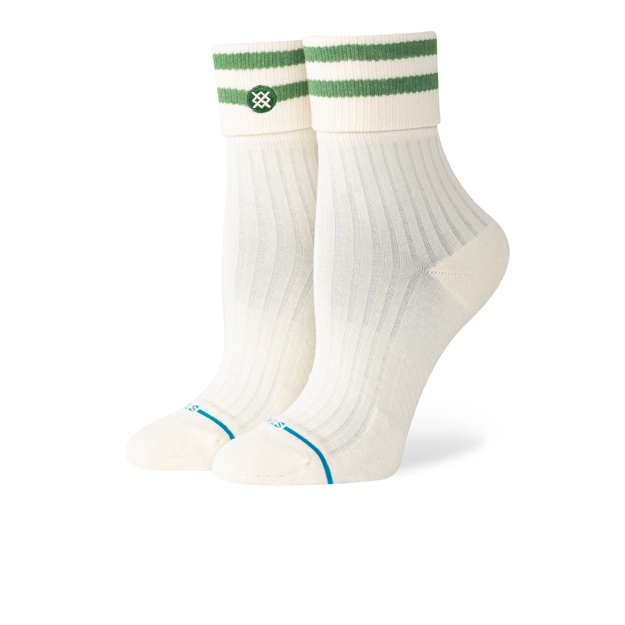Stance Wmns Roll Cuff Quarter Socks Green Socks W345C24ROL-GRN | Overkill
