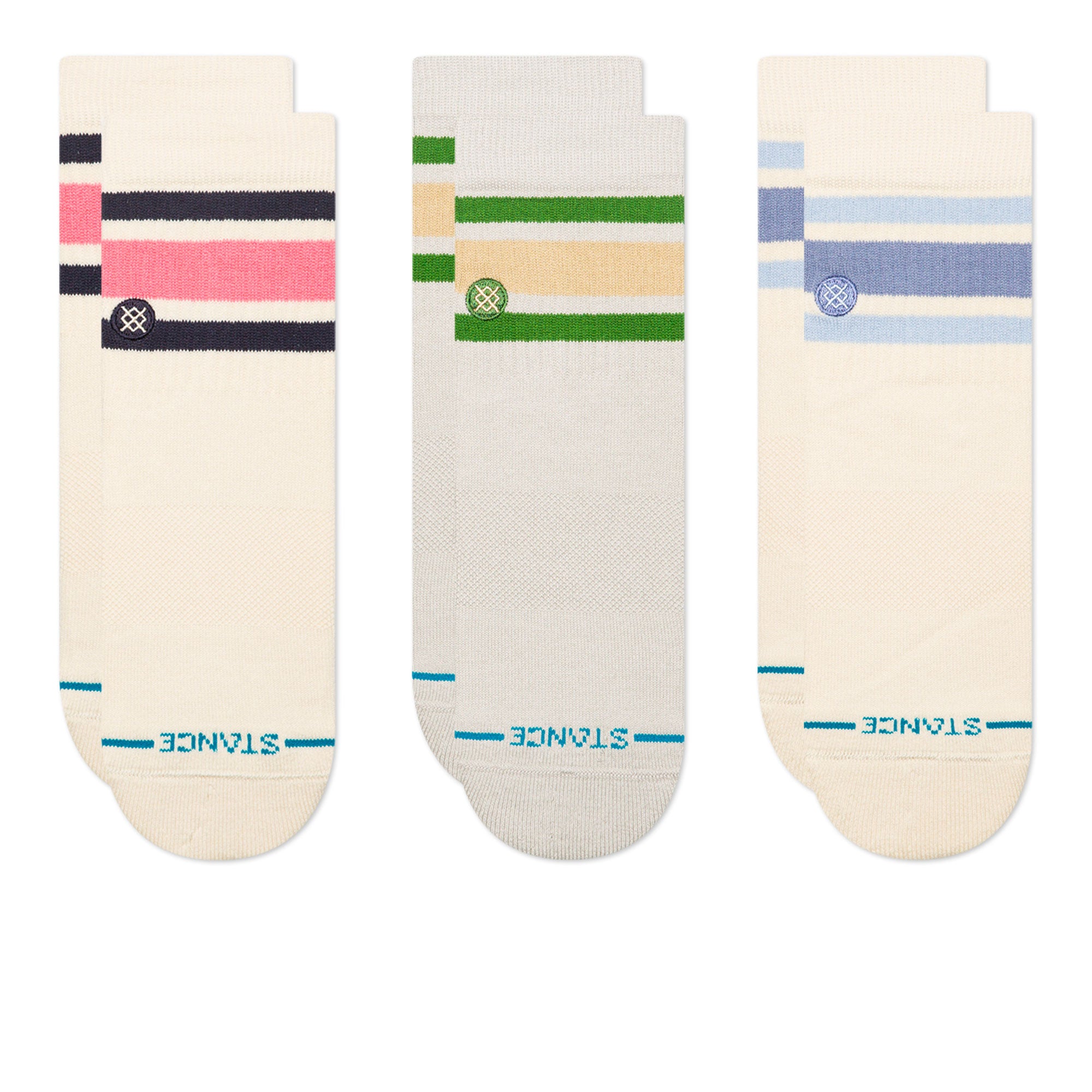 Stance Wmns Boyd Quarter 3 Pack Socks Ivory Socks W356C25WBQ-IVO | Overkill