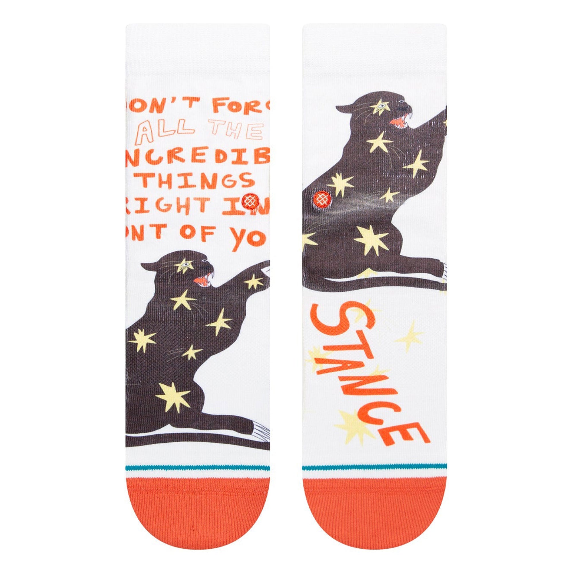 Stance Wmns Incredible Things Socks Off White Socks Close-up | Overkill