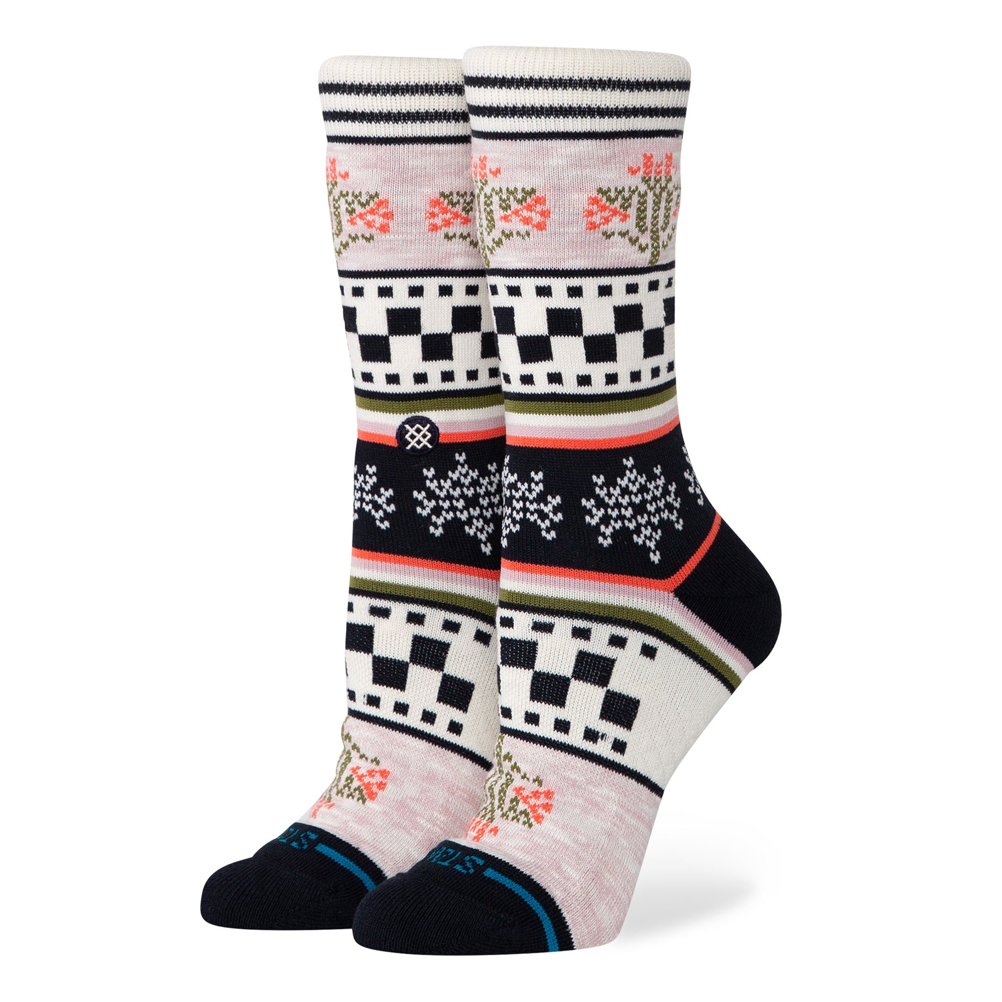 Stance Winter Bloom Crew Socks Lilac Socks W555D25WIN-LIA | Overkill