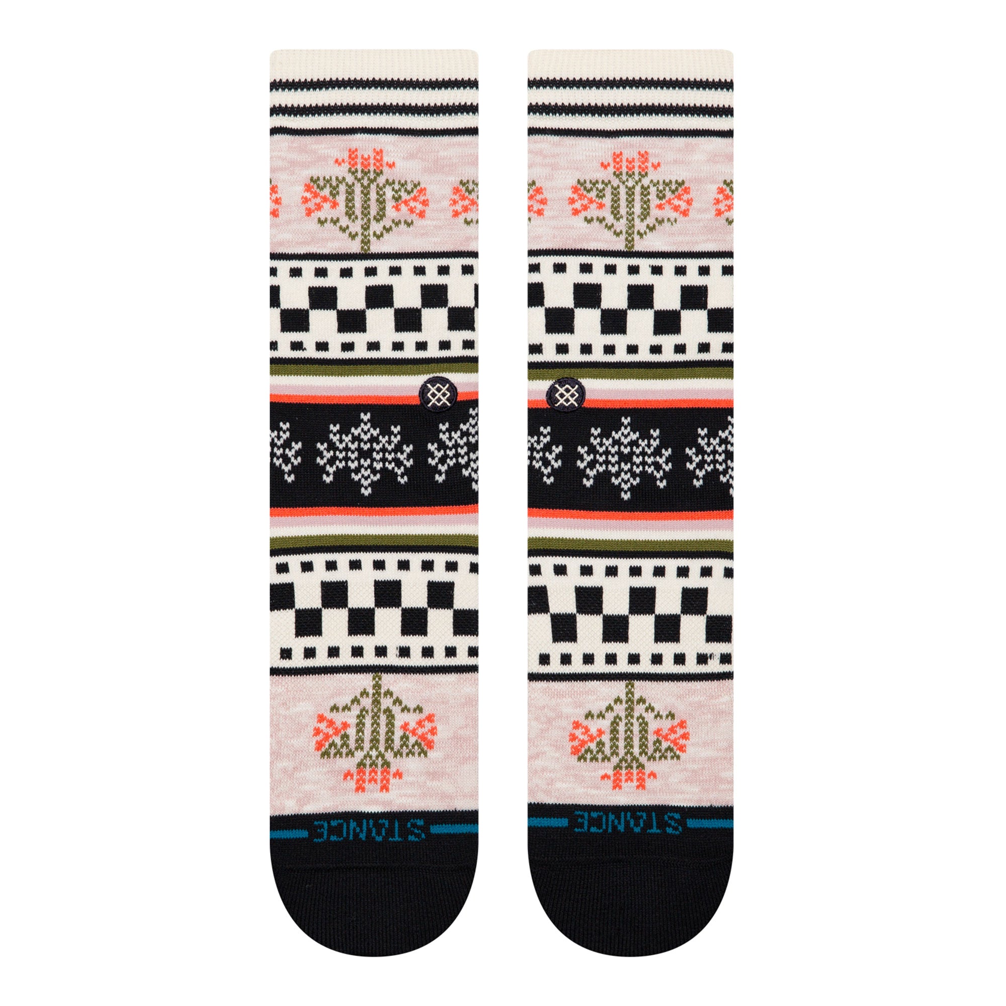Stance Winter Bloom Crew Socks Lilac Socks W555D25WIN-LIA Close-up | Overkill
