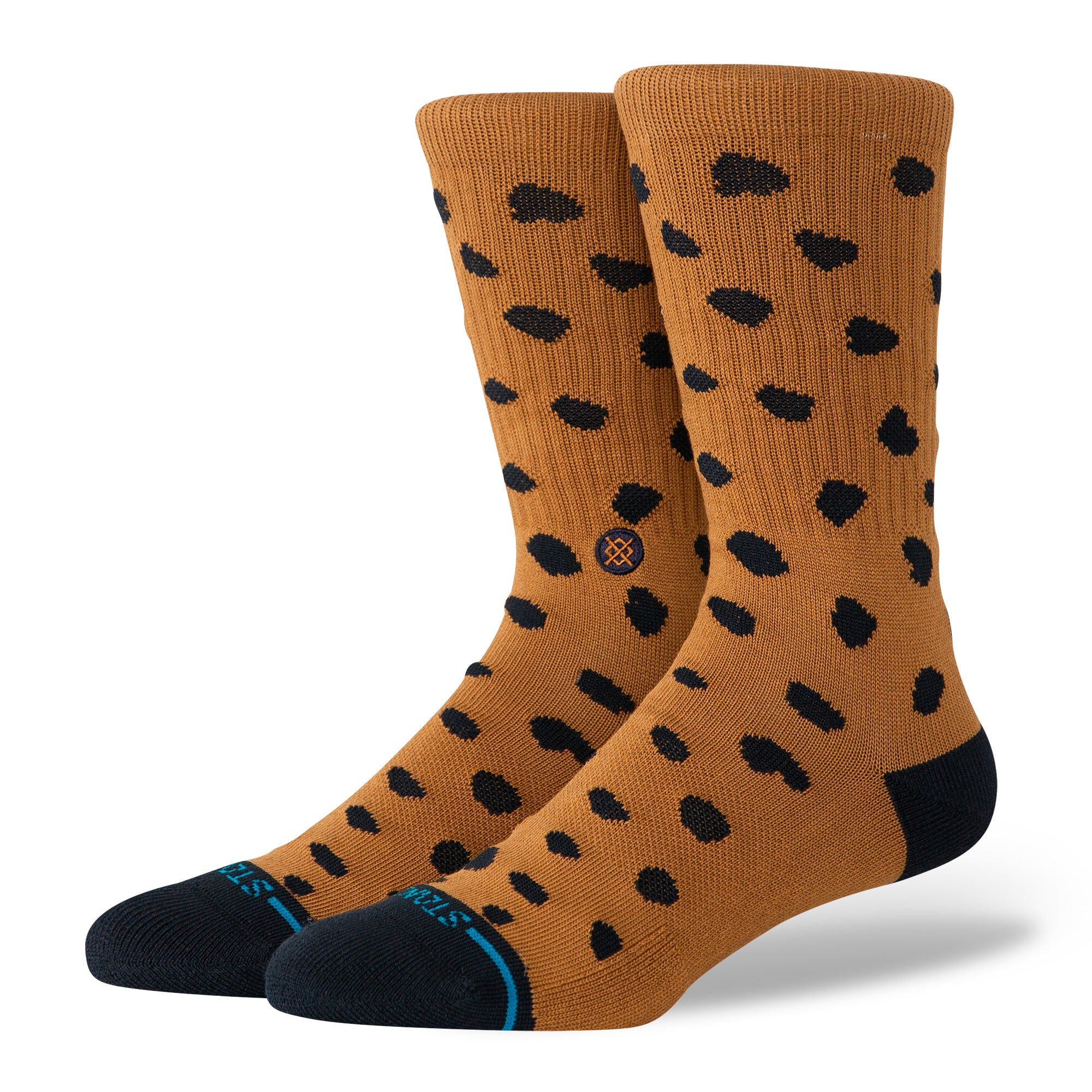 Stance Wmns Leopard Crew Socks Brown Socks W556B26LEO-BRN Detail View 1 | Overkill