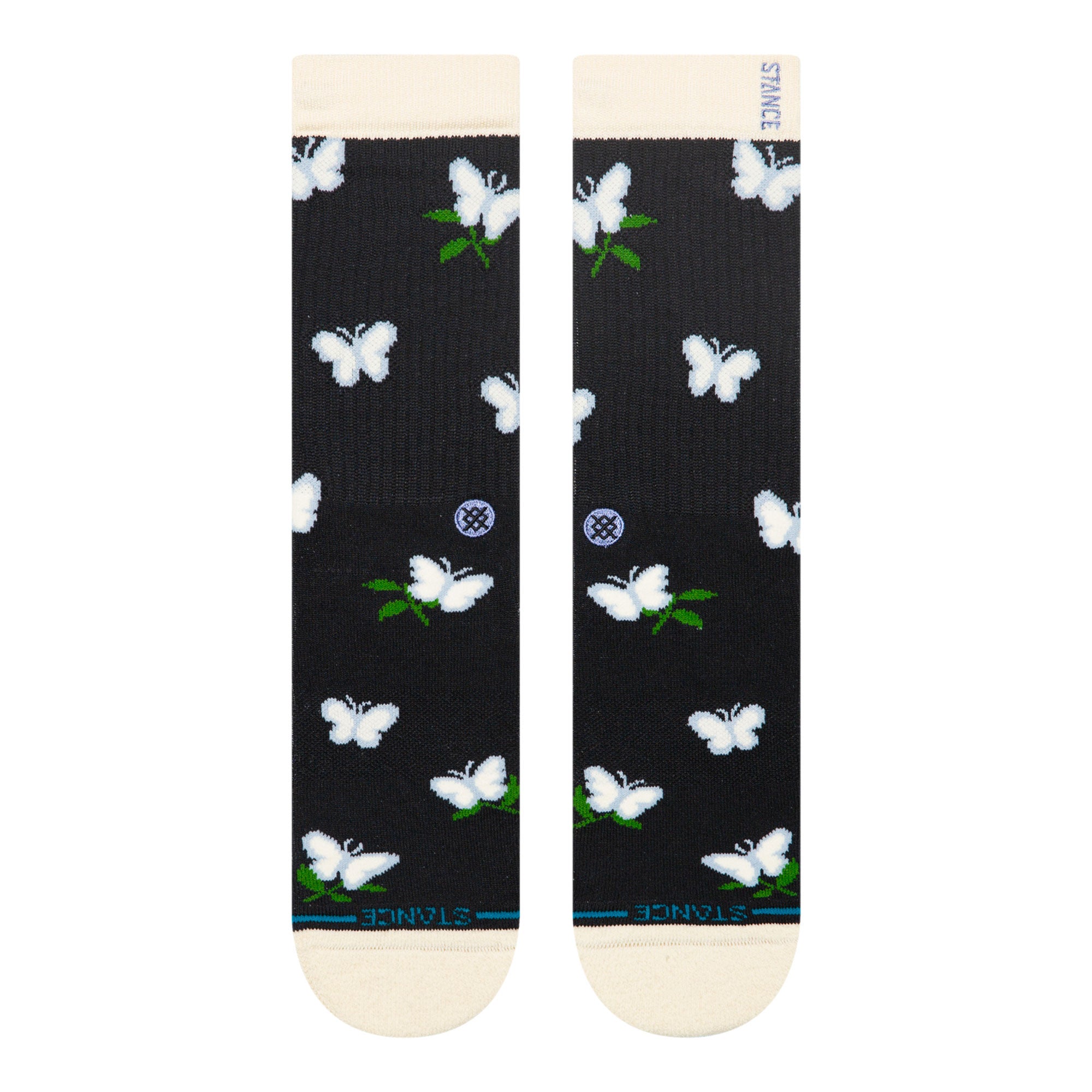 Stance Wmns Meadows Crew Socks Black Socks W556C25MEA-BLK Close-up | Overkill