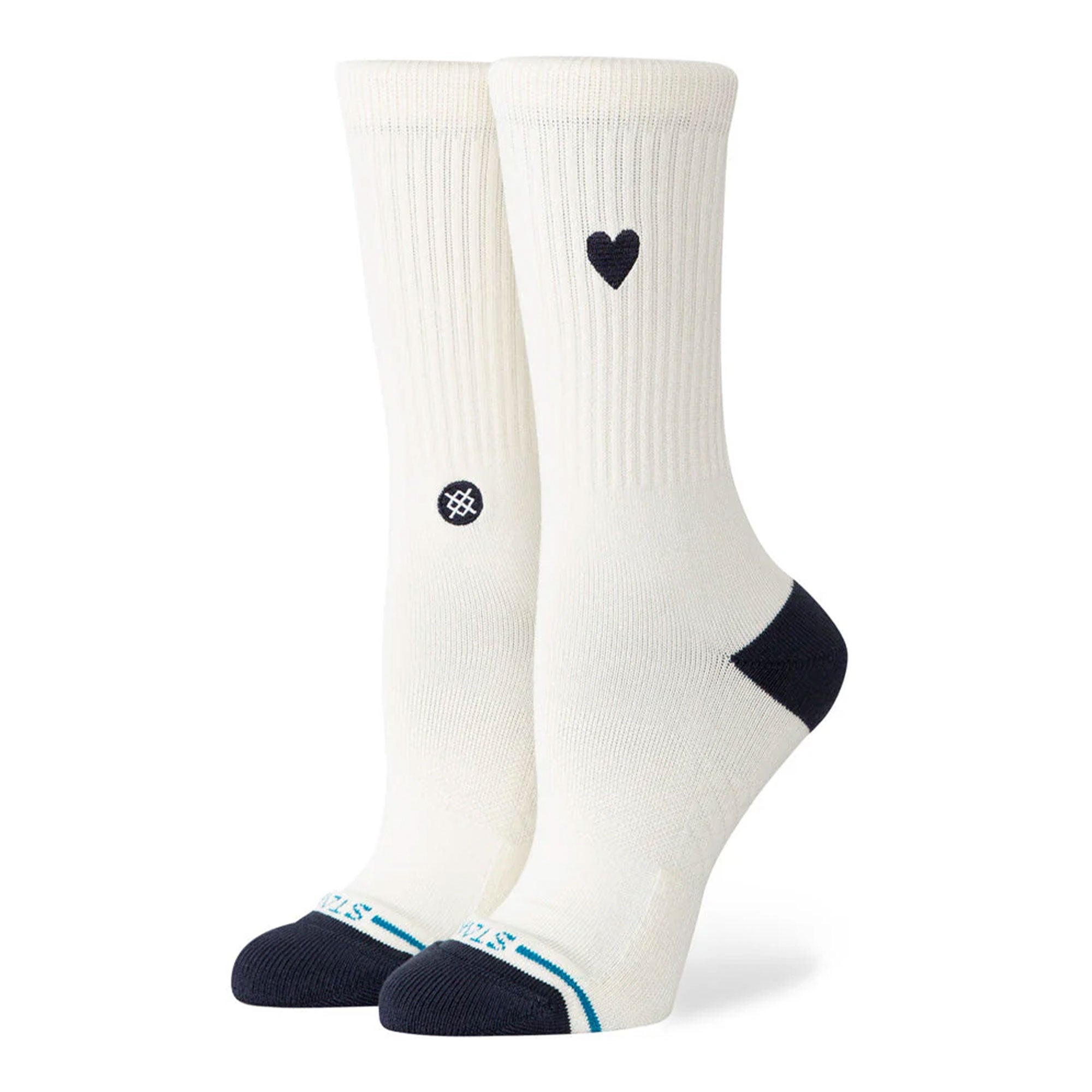 Stance Wmns Heart Crew Socks Canvas Socks W556C26HEA-CVS | Overkill