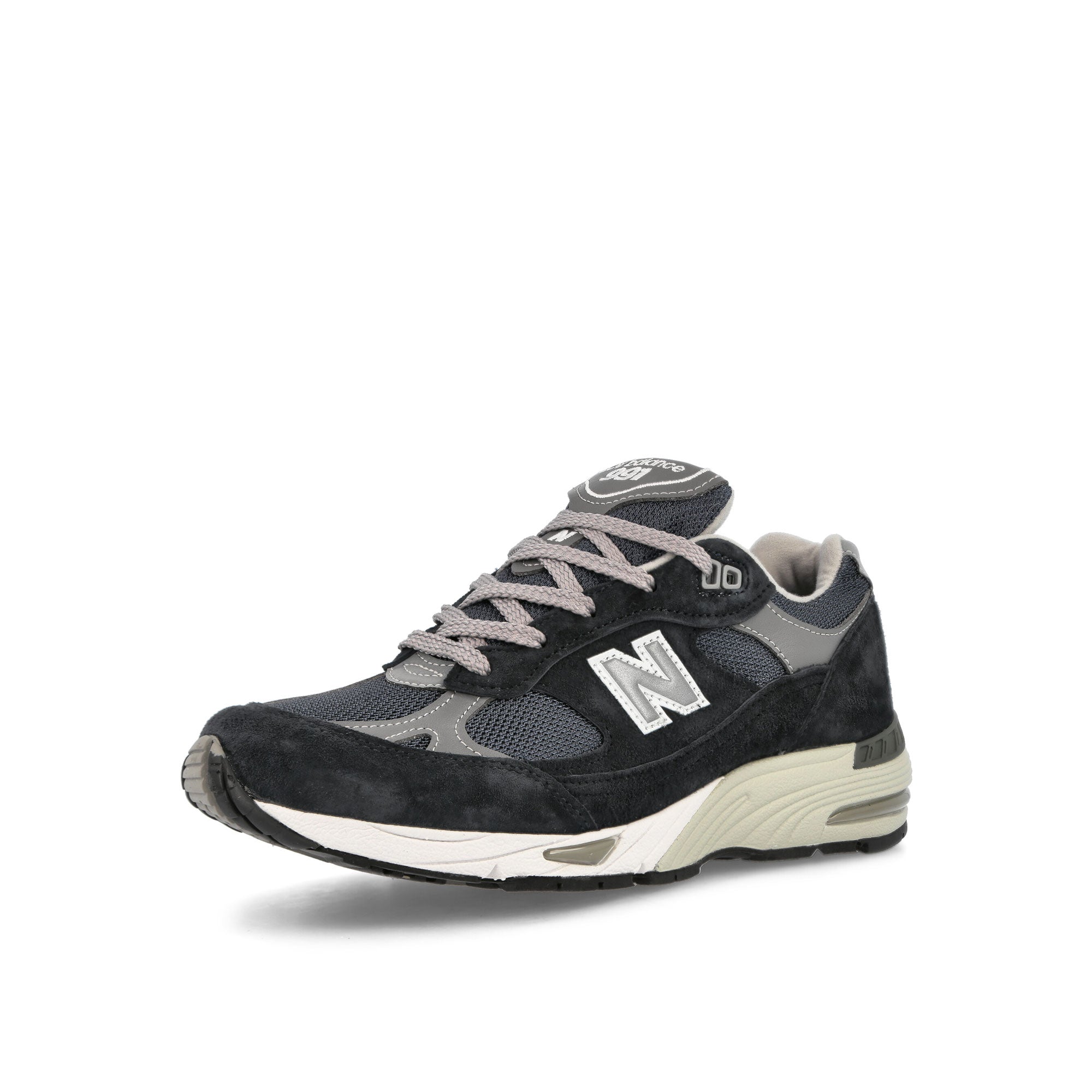 New Balance W991NV Navy Sneakers Close Up | Overkill