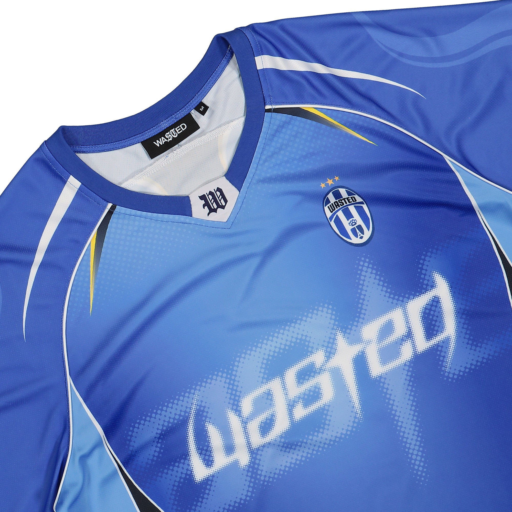 Wasted Paris Ambrosiana Football Jersey Areana Blue T-Shirts Close-up | Overkill