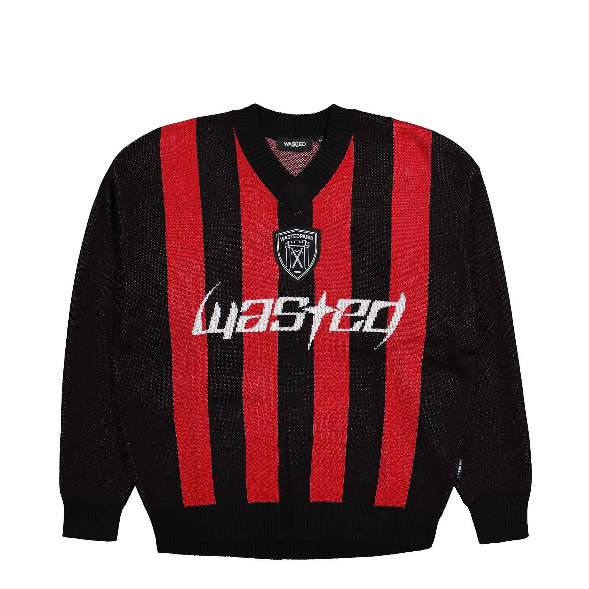 Wasted Paris Blade Sweater Black Fire Red Sweatshirts 172282 | Overkill