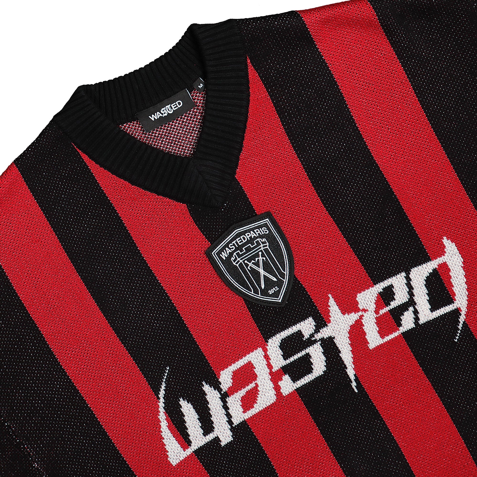 Wasted Paris Blade Sweater Black Fire Red Sweatshirts Close-up | Overkill