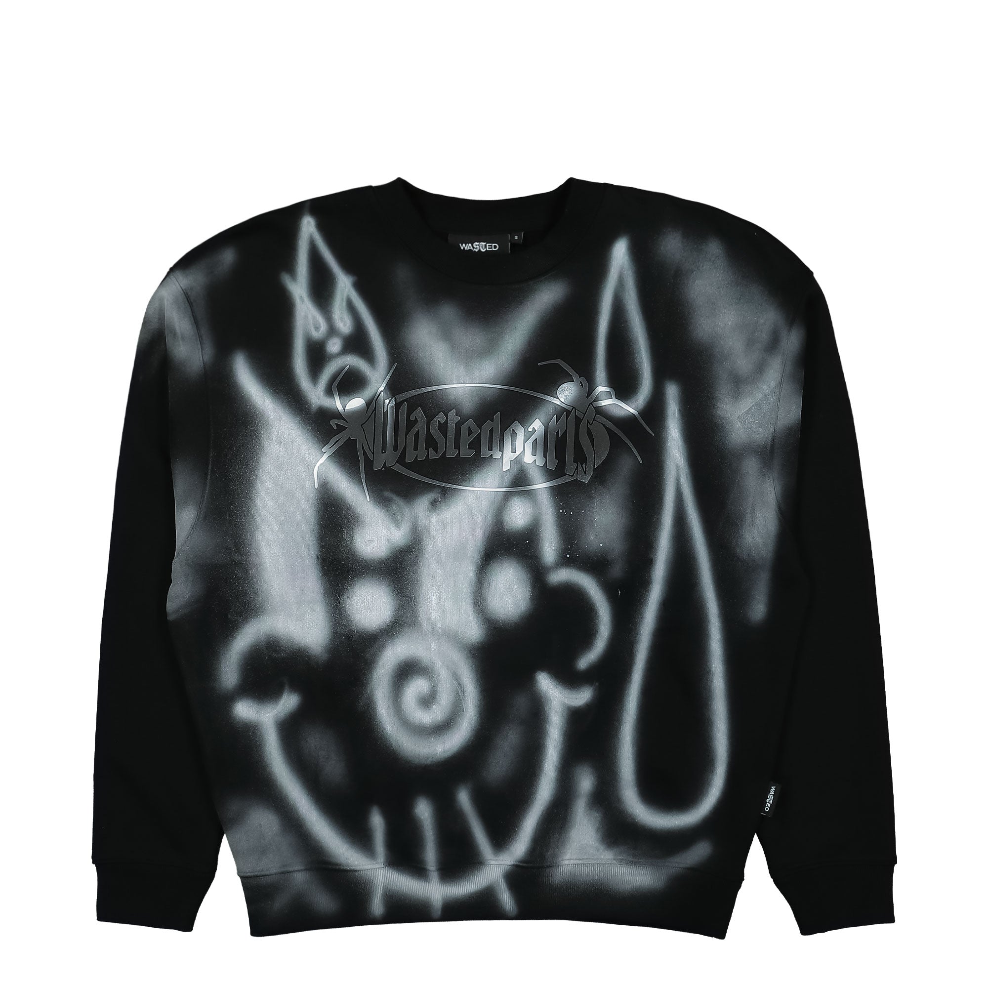 Wasted Paris Boiler Reset Crewneck Black Sweatshirts WPBRCNB / Black | Overkill