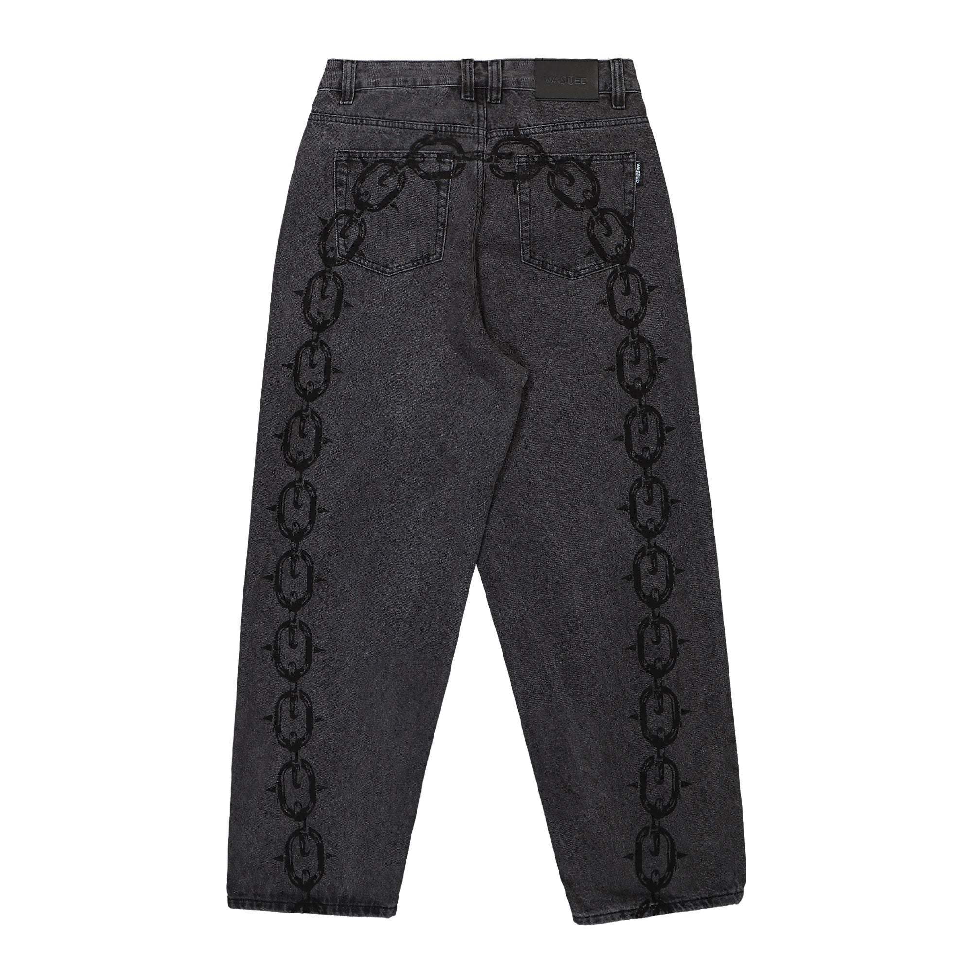 Wasted Paris Chrome Casper Pant Faded Black Jeans Material | Overkill