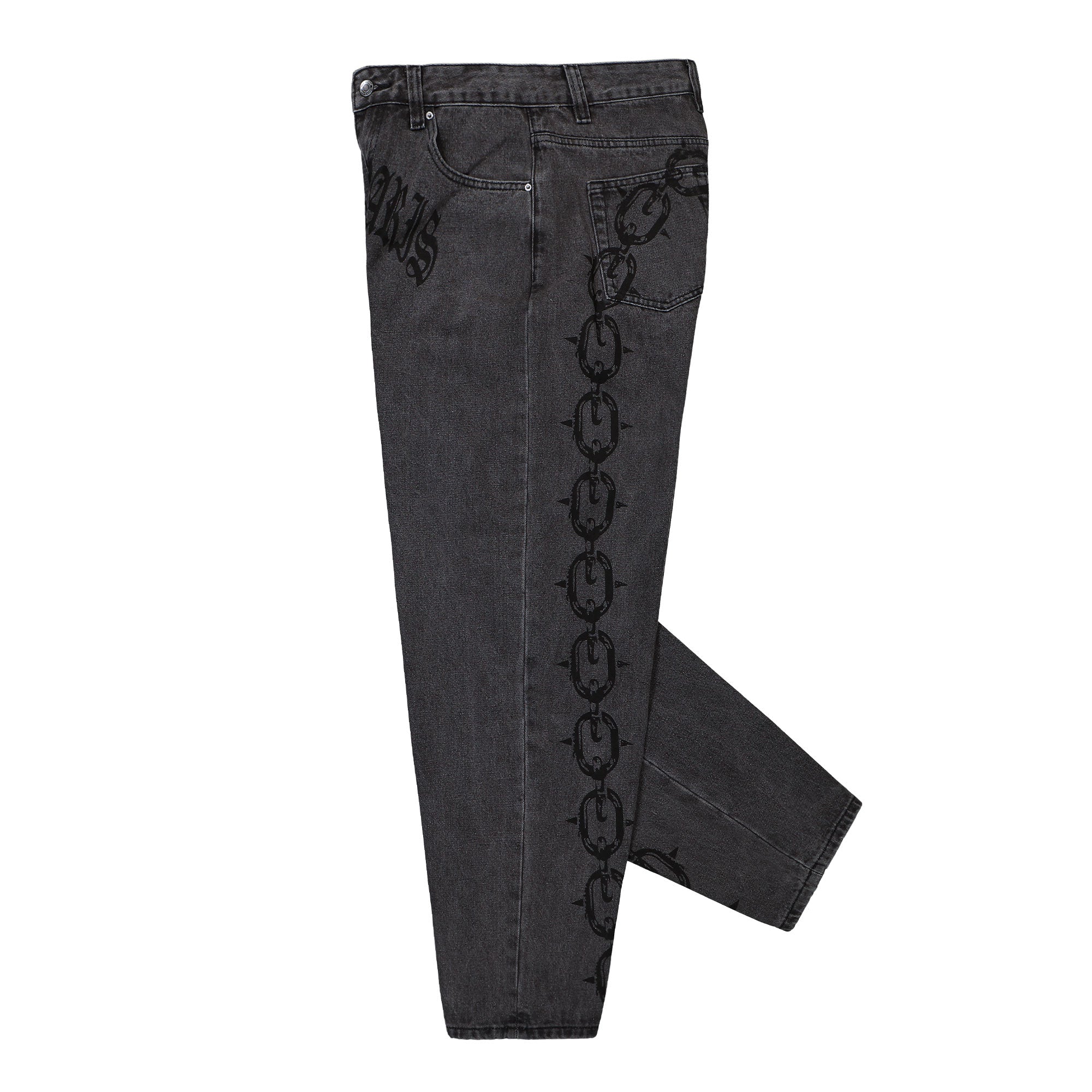 Wasted Paris Chrome Casper Pant Faded Black Jeans Detail view 1 | Overkill