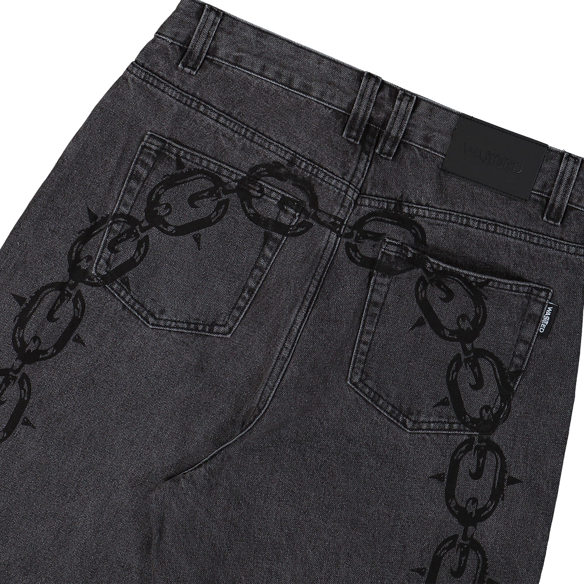 Wasted Paris Chrome Casper Pant Faded Black Jeans Detail view 3 | Overkill