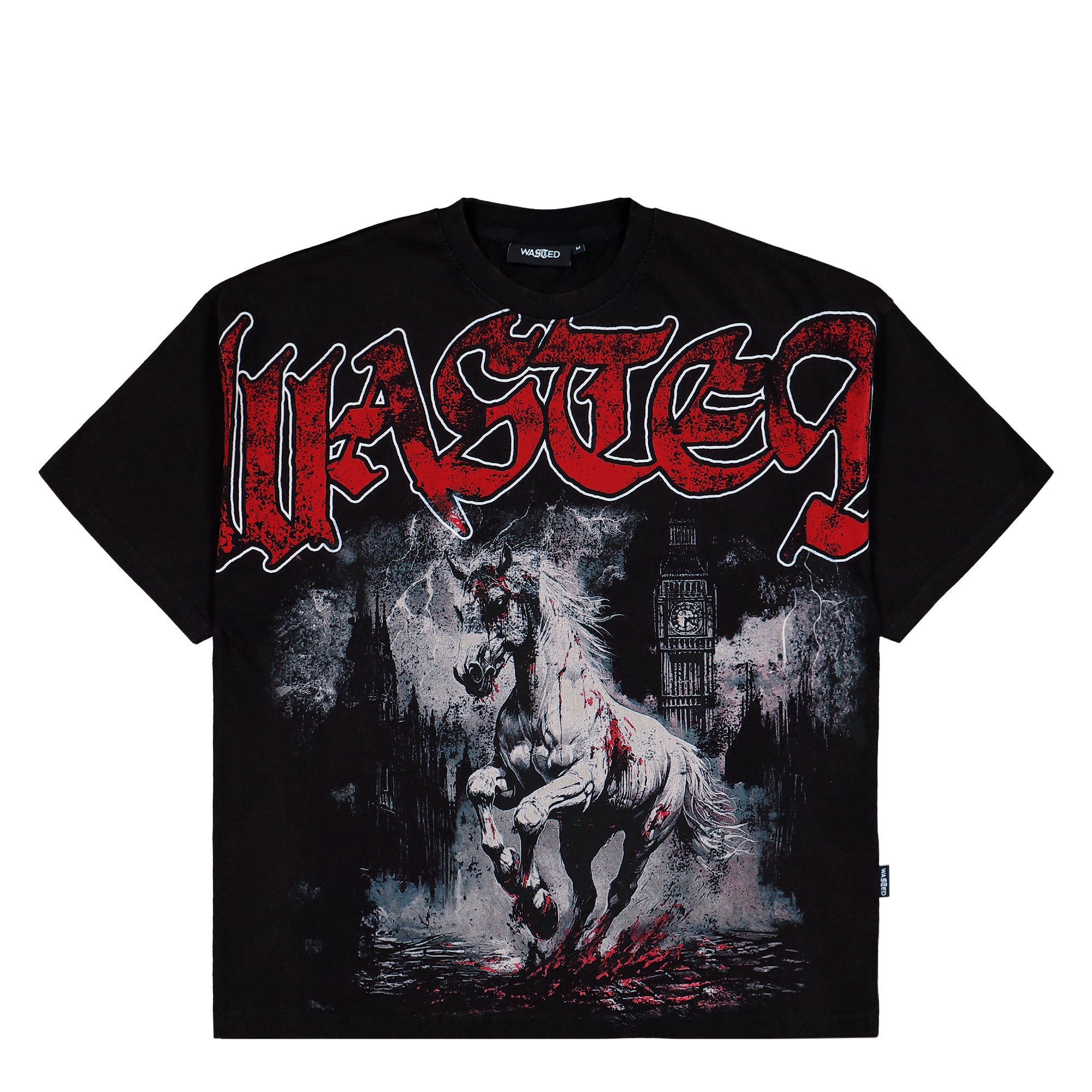 Wasted Paris Defy Boxy T-Shirt Black T-Shirts 175548 | Overkill