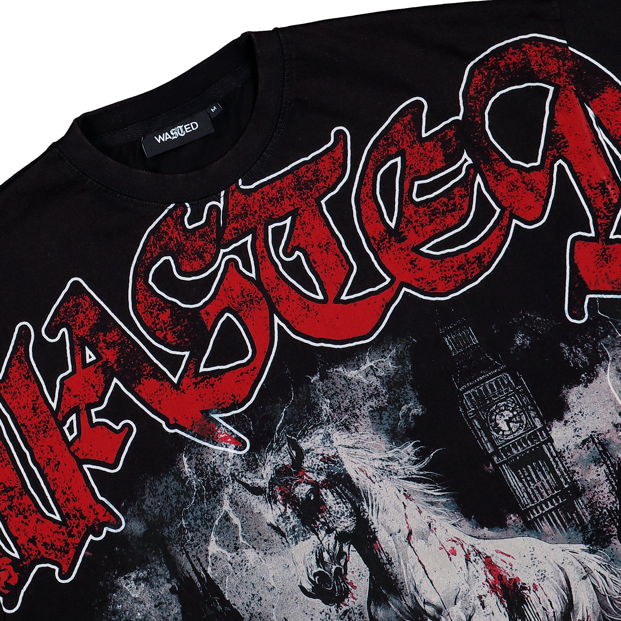 Wasted Paris Defy Boxy T-Shirt Black T-Shirts 175548 Detailfoto | Overkill