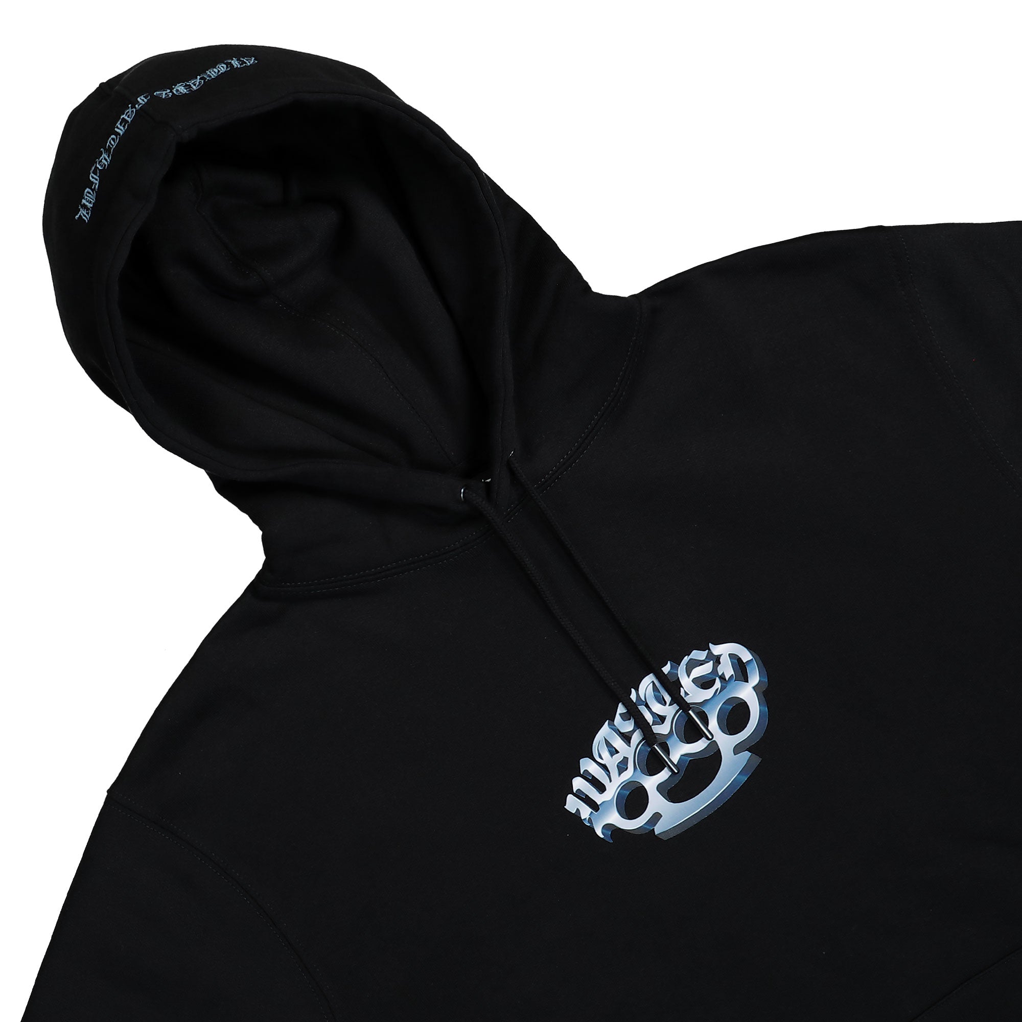 Wasted Paris Knuckles Hoodie Black Hoodies Close-up | Overkill
