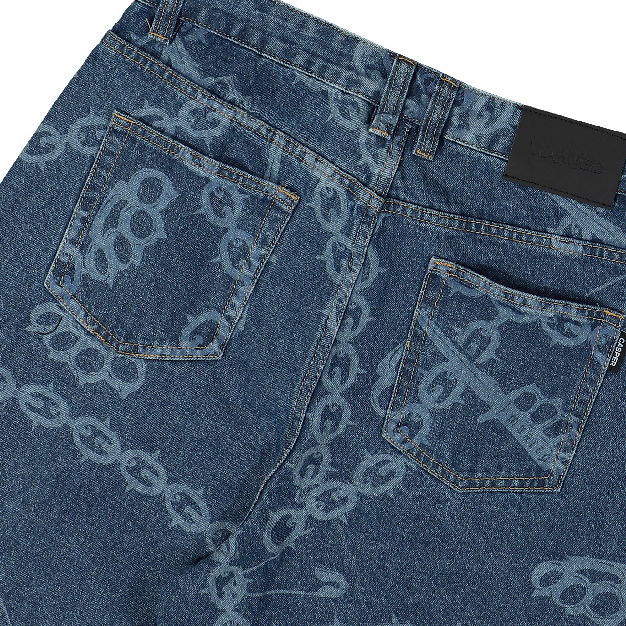 Wasted Paris Knuckles Casper Pant Washed Blue Jeans Detail view 1 | Overkill