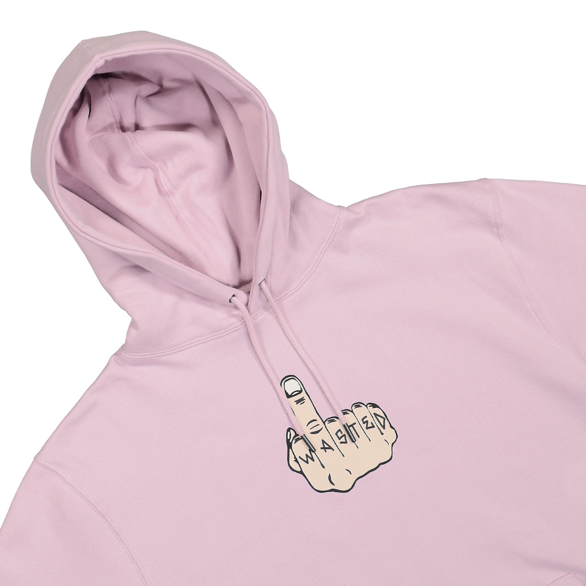 Wasted Paris Middle Hoodie Sour Pink Hoodies Close-up | Overkill