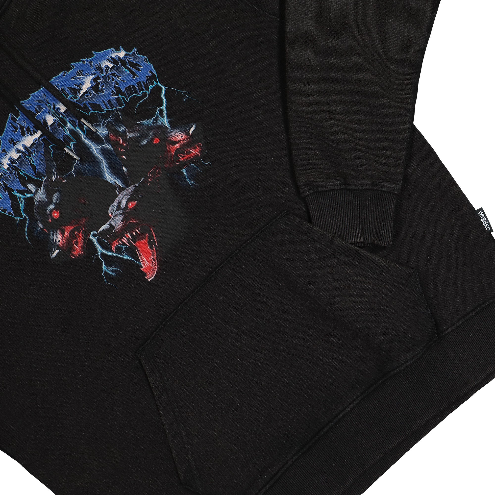 Wasted Paris Orthos Hoodie Faded Black Hoodies Detailfoto | Overkill