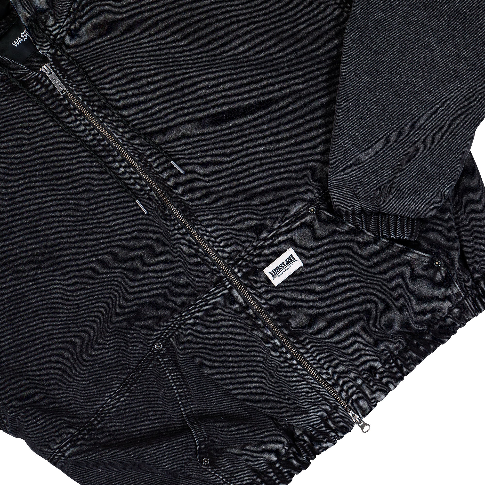 Wasted Paris Pusher Shelter Jacket Black Bomber & Varsity Jackets 175536 Detail View 1 | Overkill