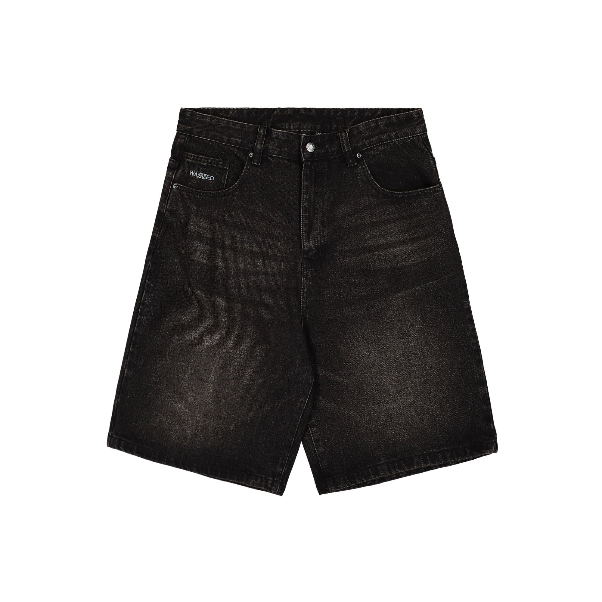 Wasted Paris Sandblast Casper Short Faded Black Shorts 172401 | Overkill