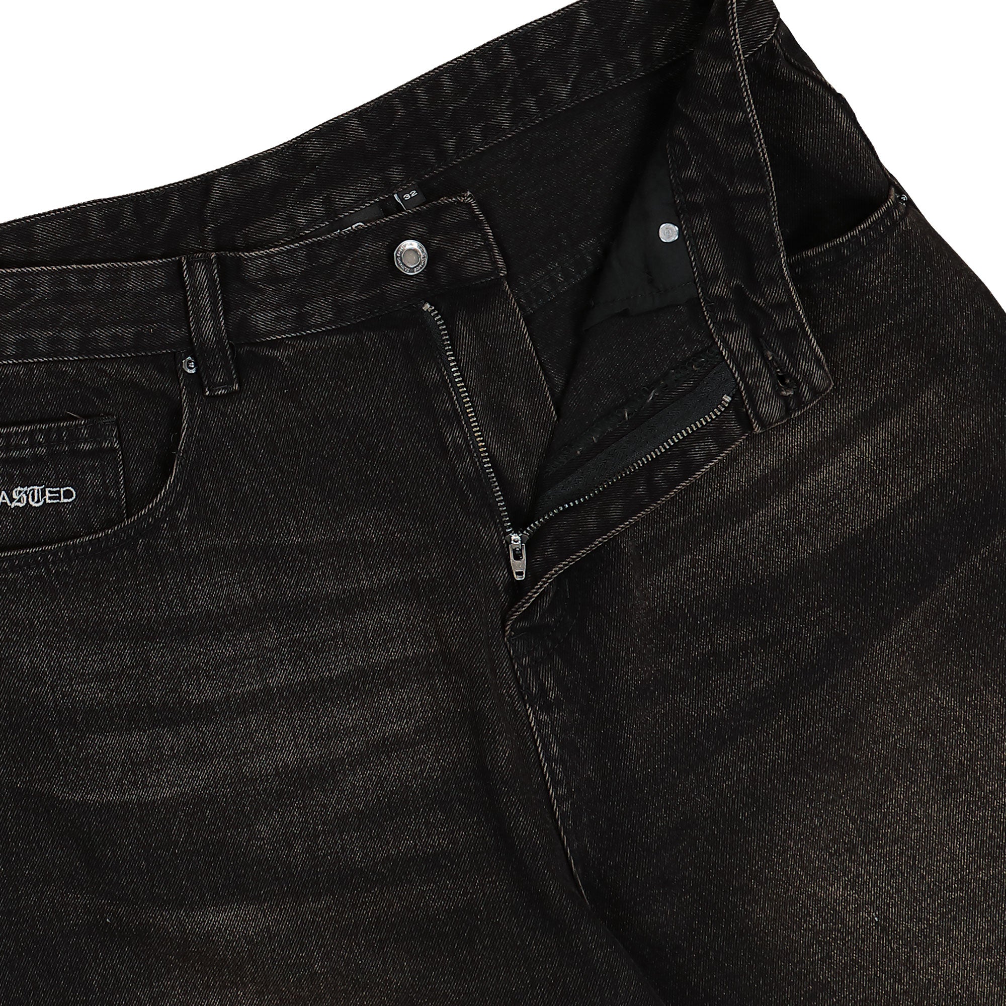 Wasted Paris Sandblast Casper Short Faded Black Shorts Detailfoto | Overkill