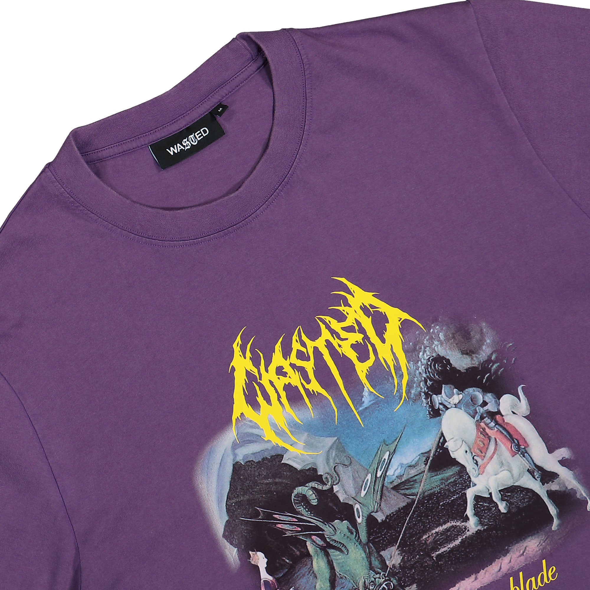 Wasted Paris Tale T-Shirt Imperial Purple T-Shirts Close-up | Overkill