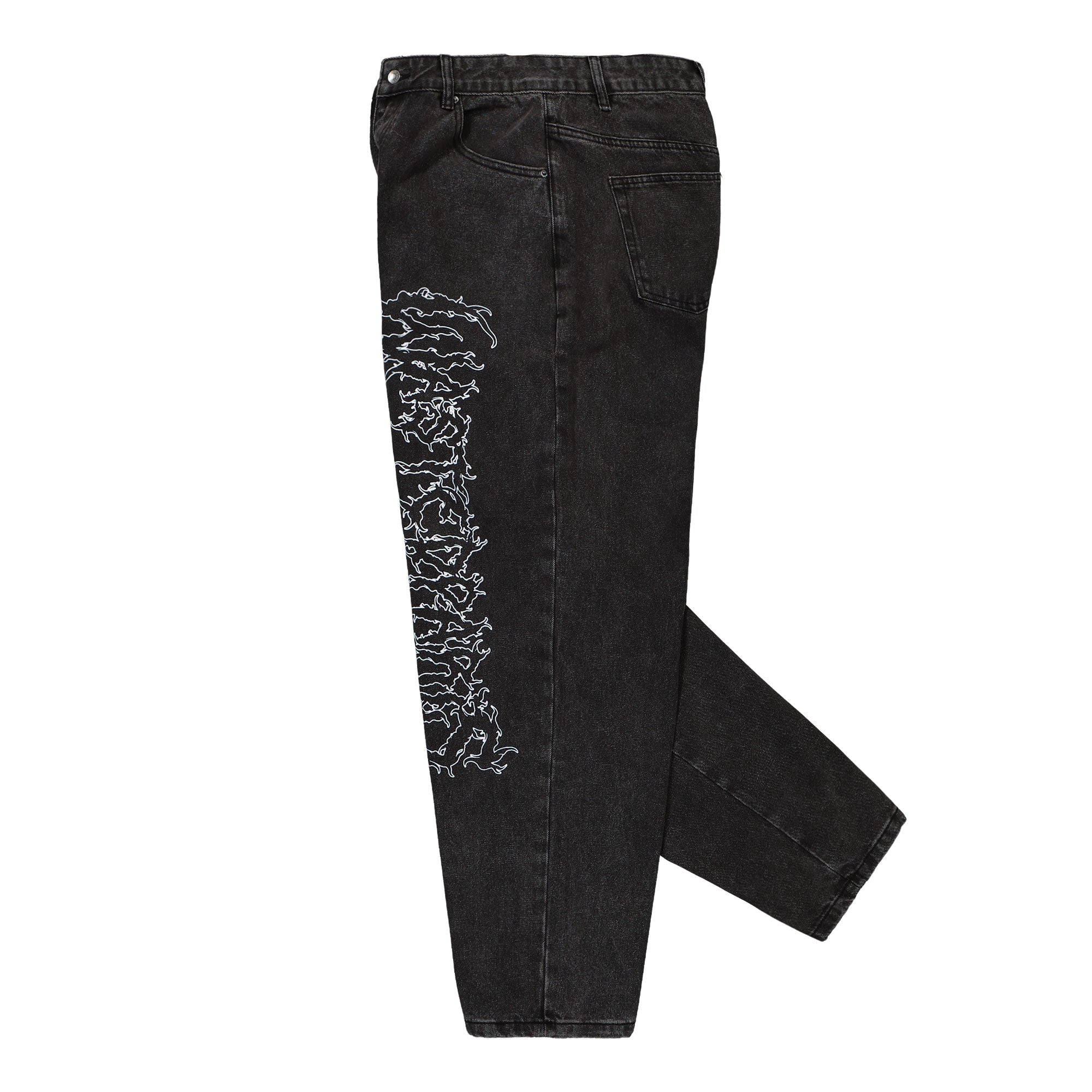 Wasted Paris Varg Casper Pants Faded Black Jeans Close-up | Overkill
